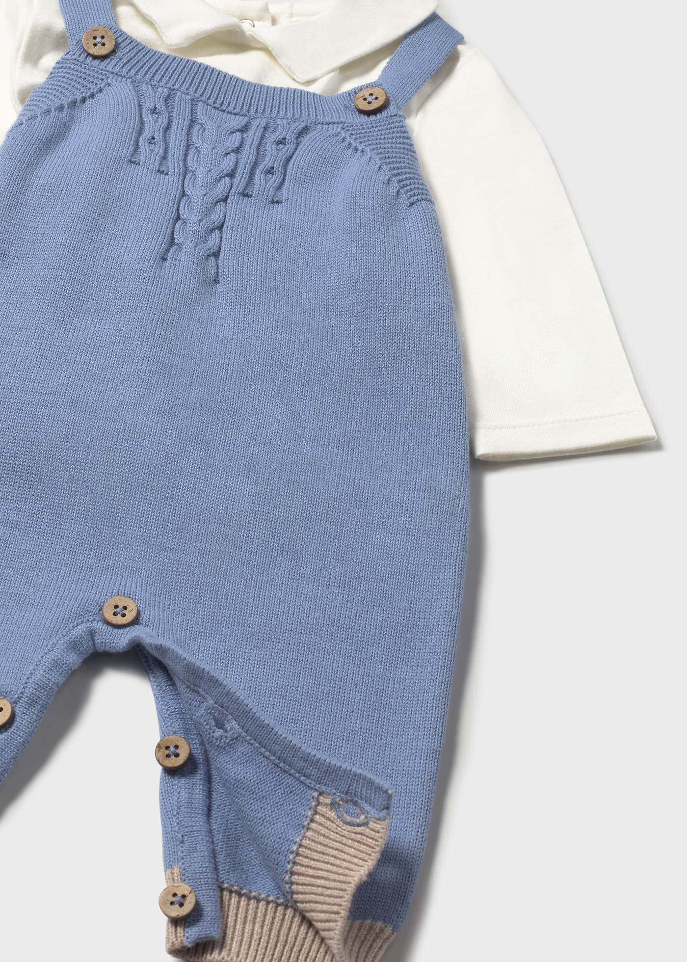 Newborn 3 piece dungaree set