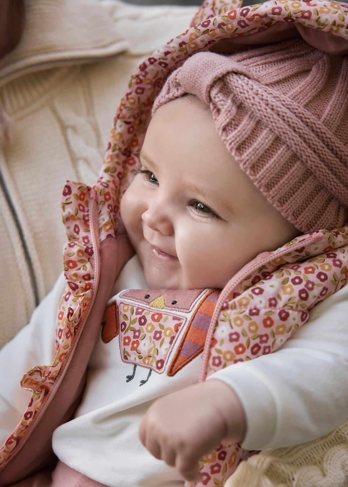 Newborn print tracksuit with gilet