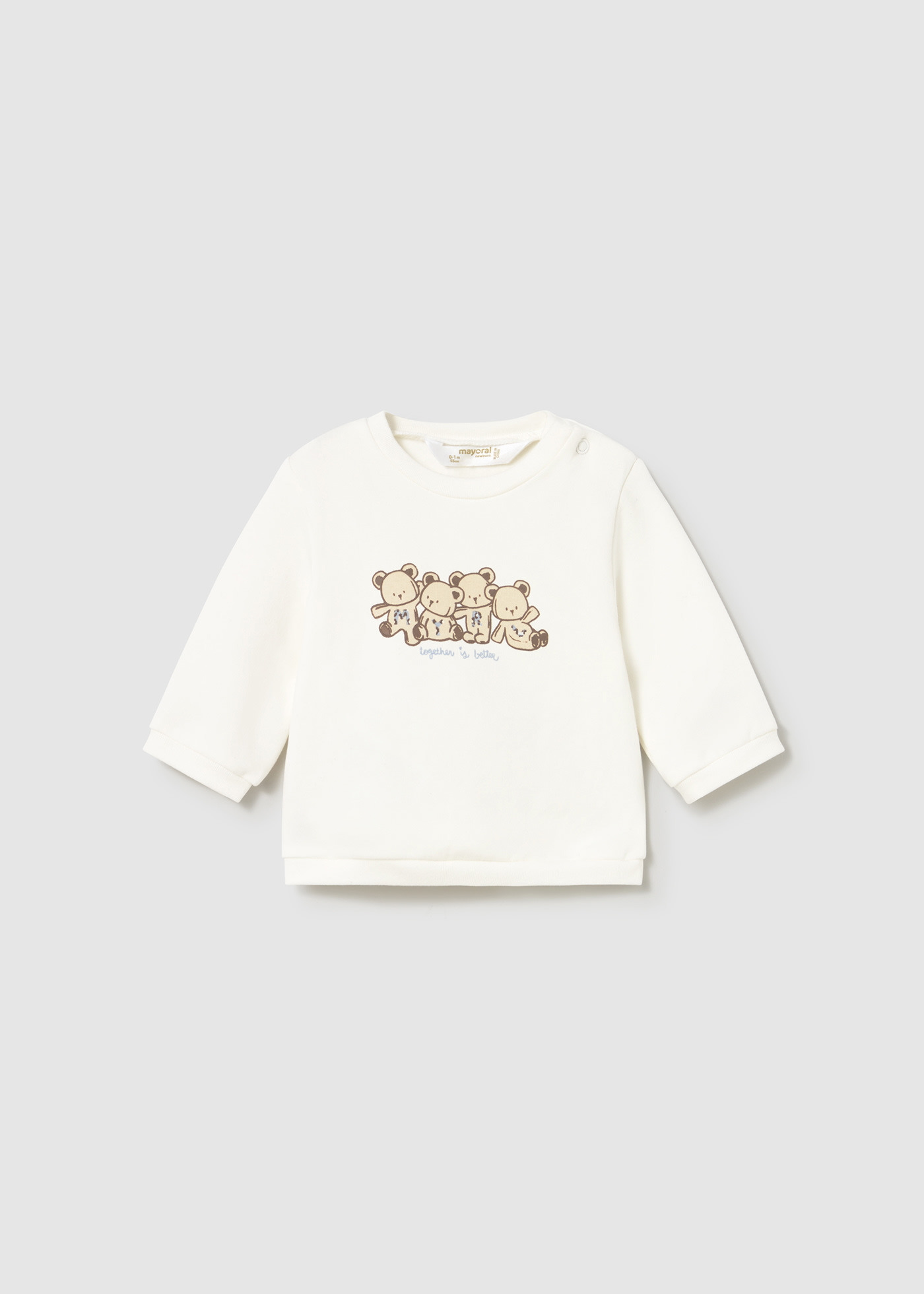 Newborn print tracksuit with gilet