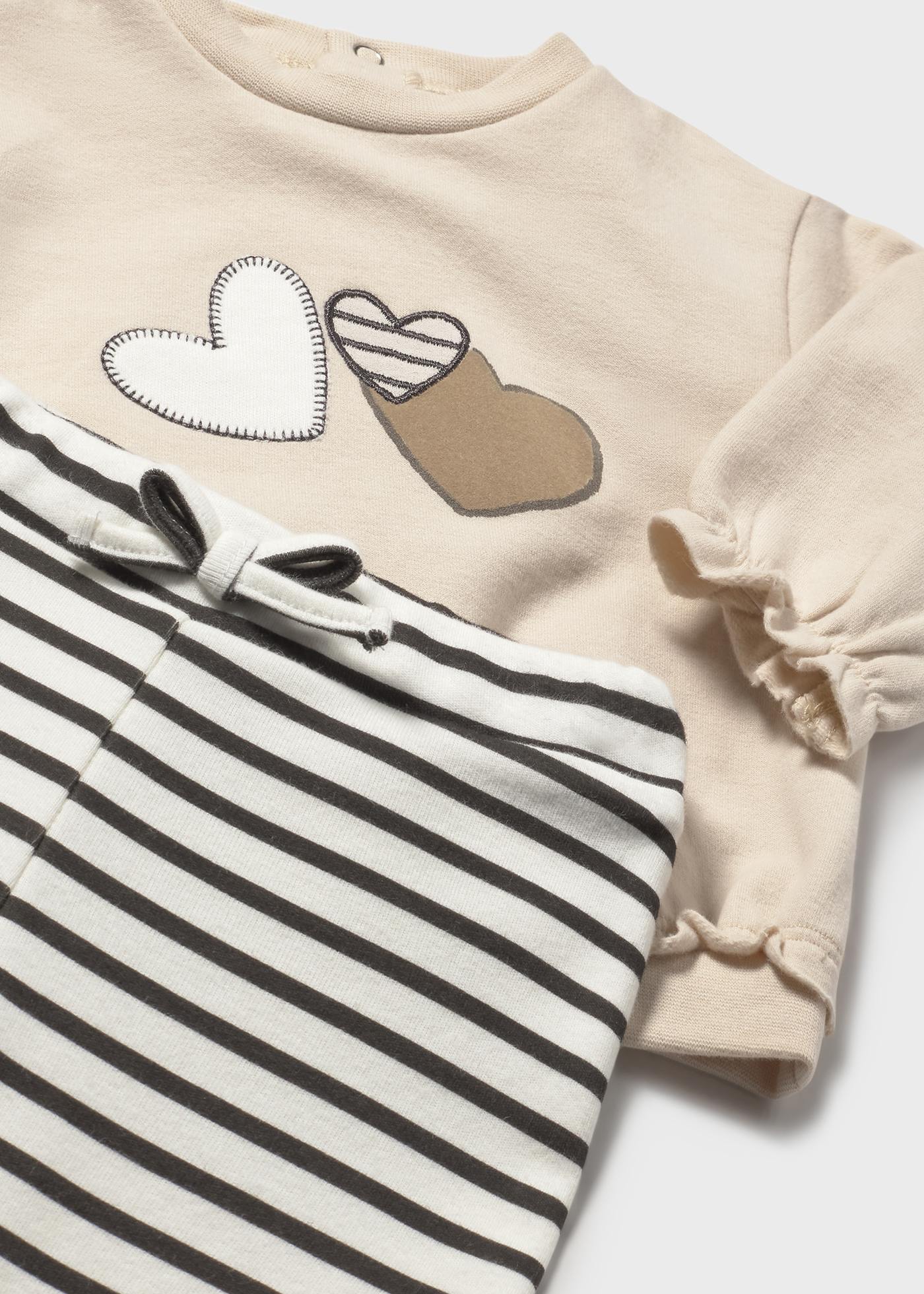 Komplet 4-częściowy z legginsami dla noworodka