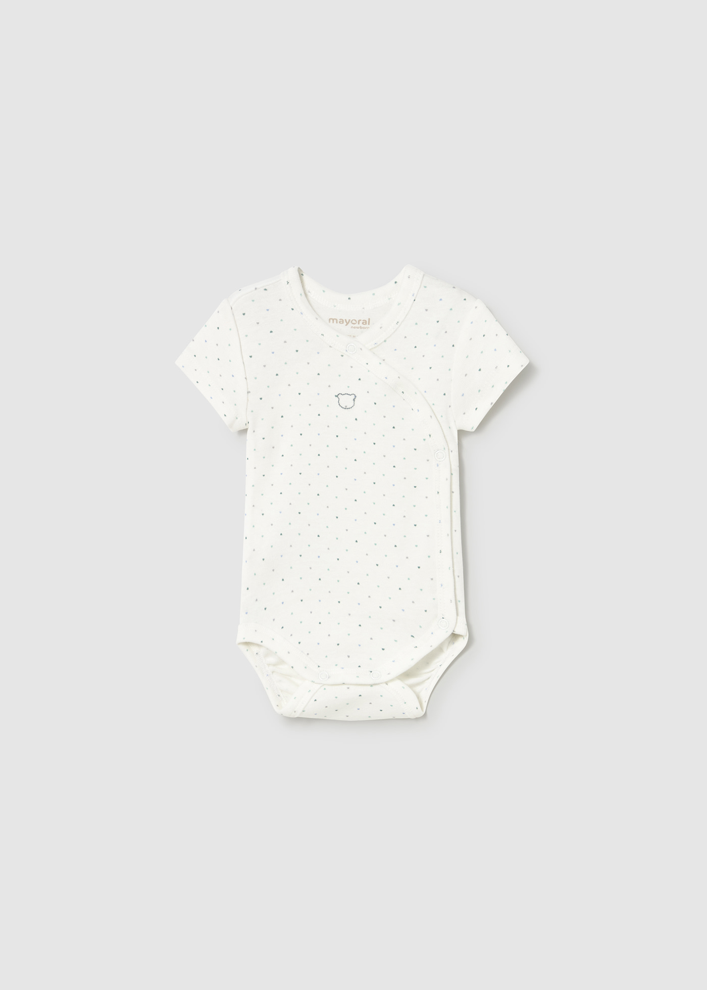 Newborn unisex short sleeved bodysuit
