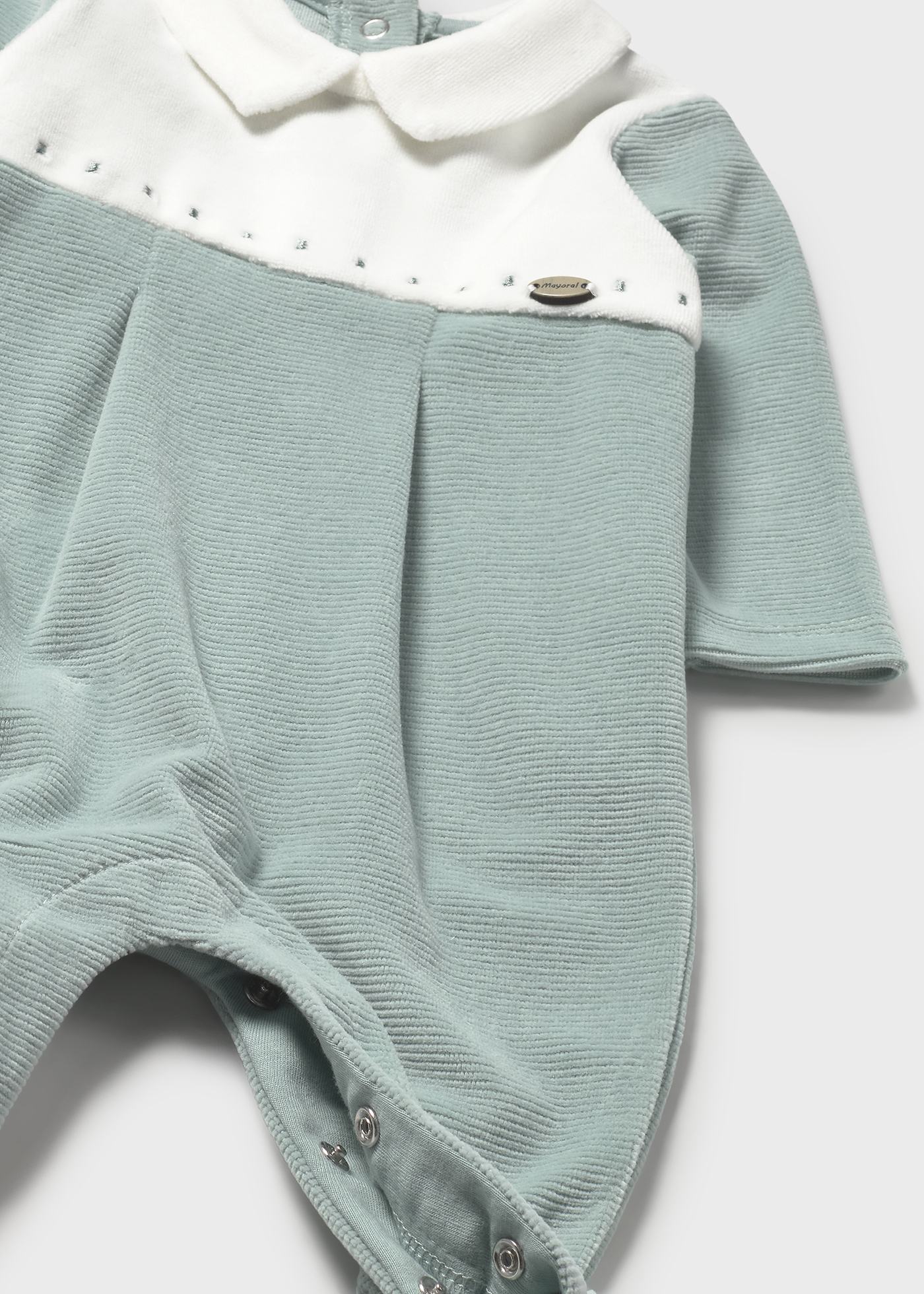 Newborn Boy Velour One Piece