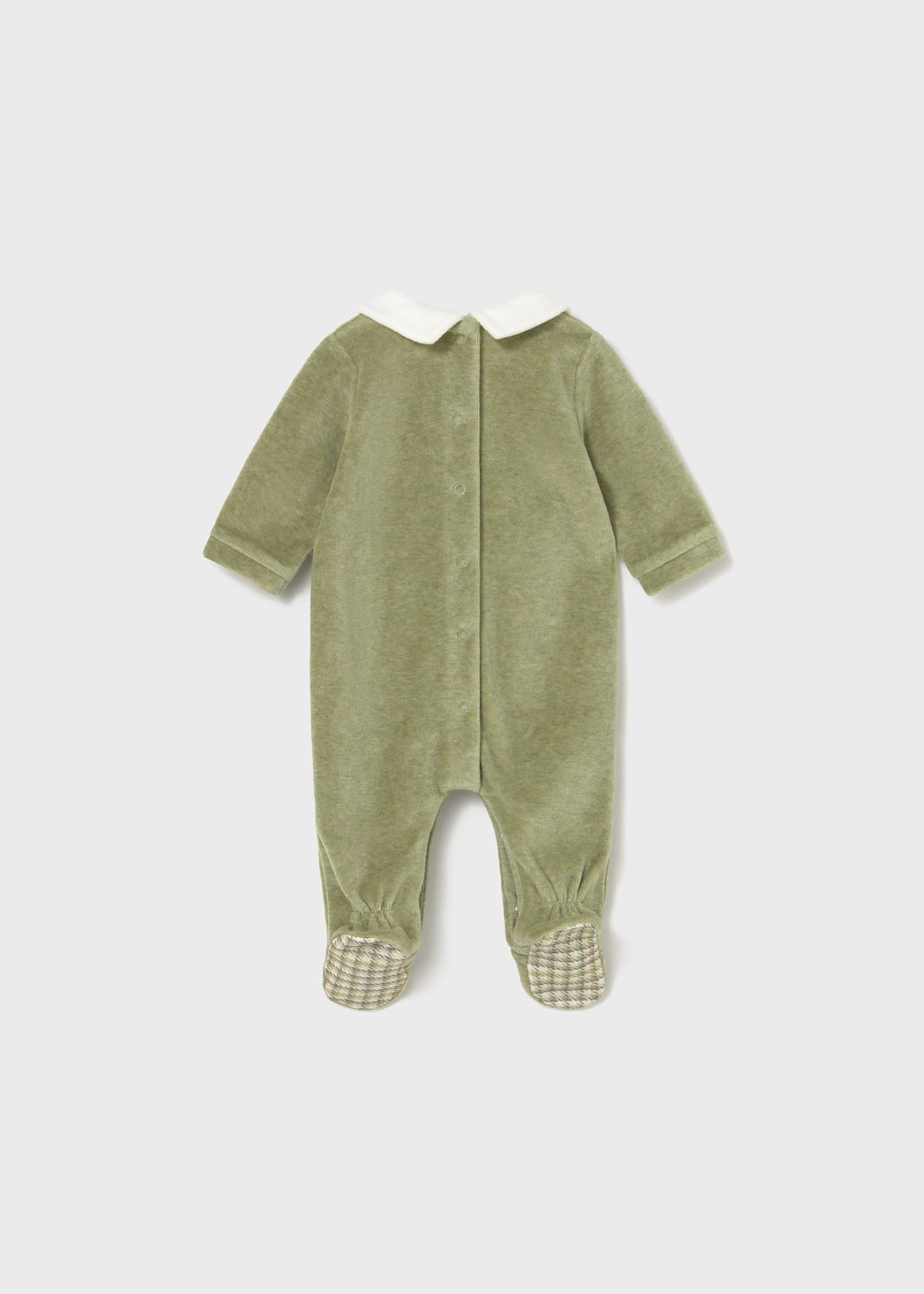 Newborn collared romper with feet