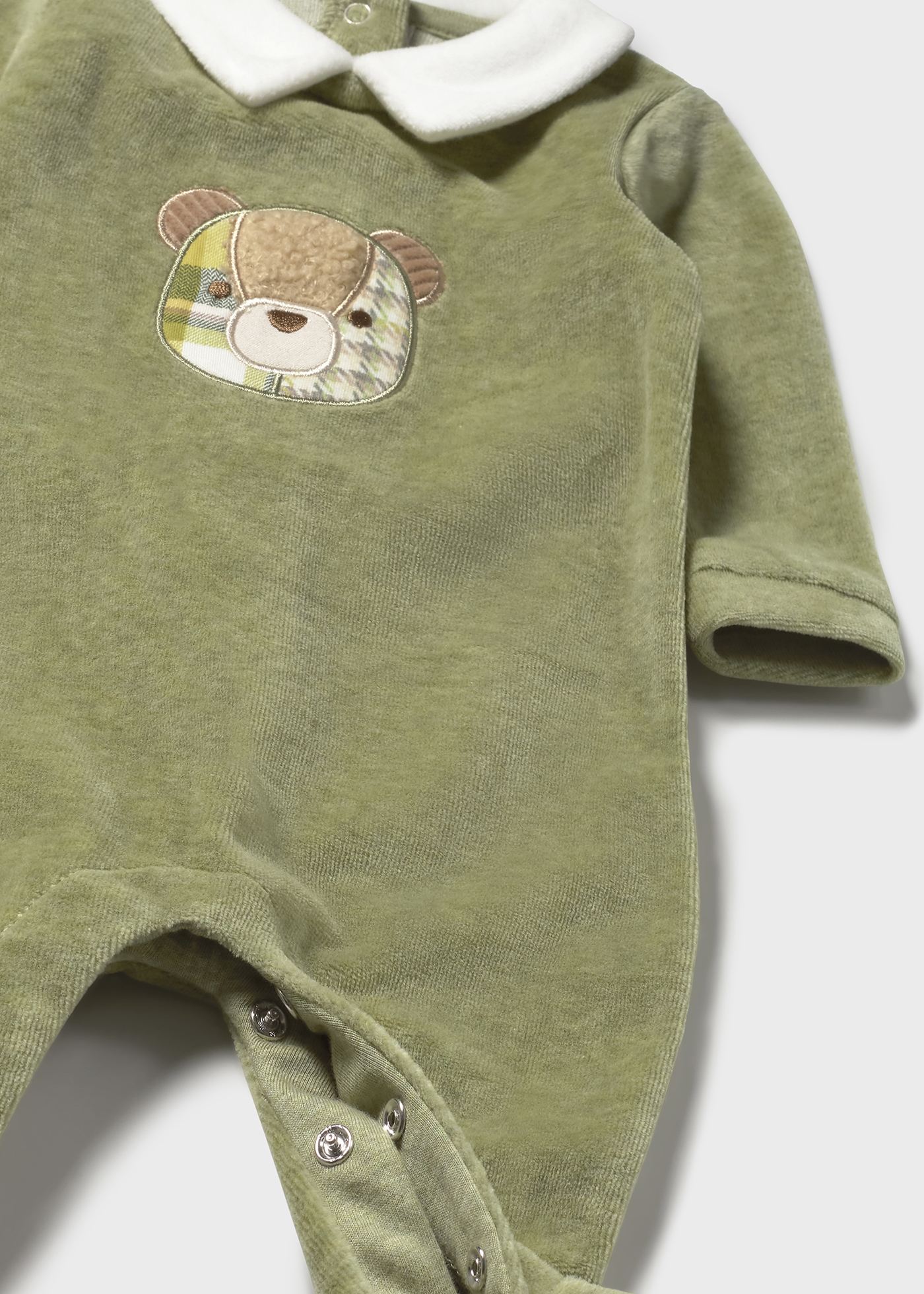 Newborn collared romper with feet