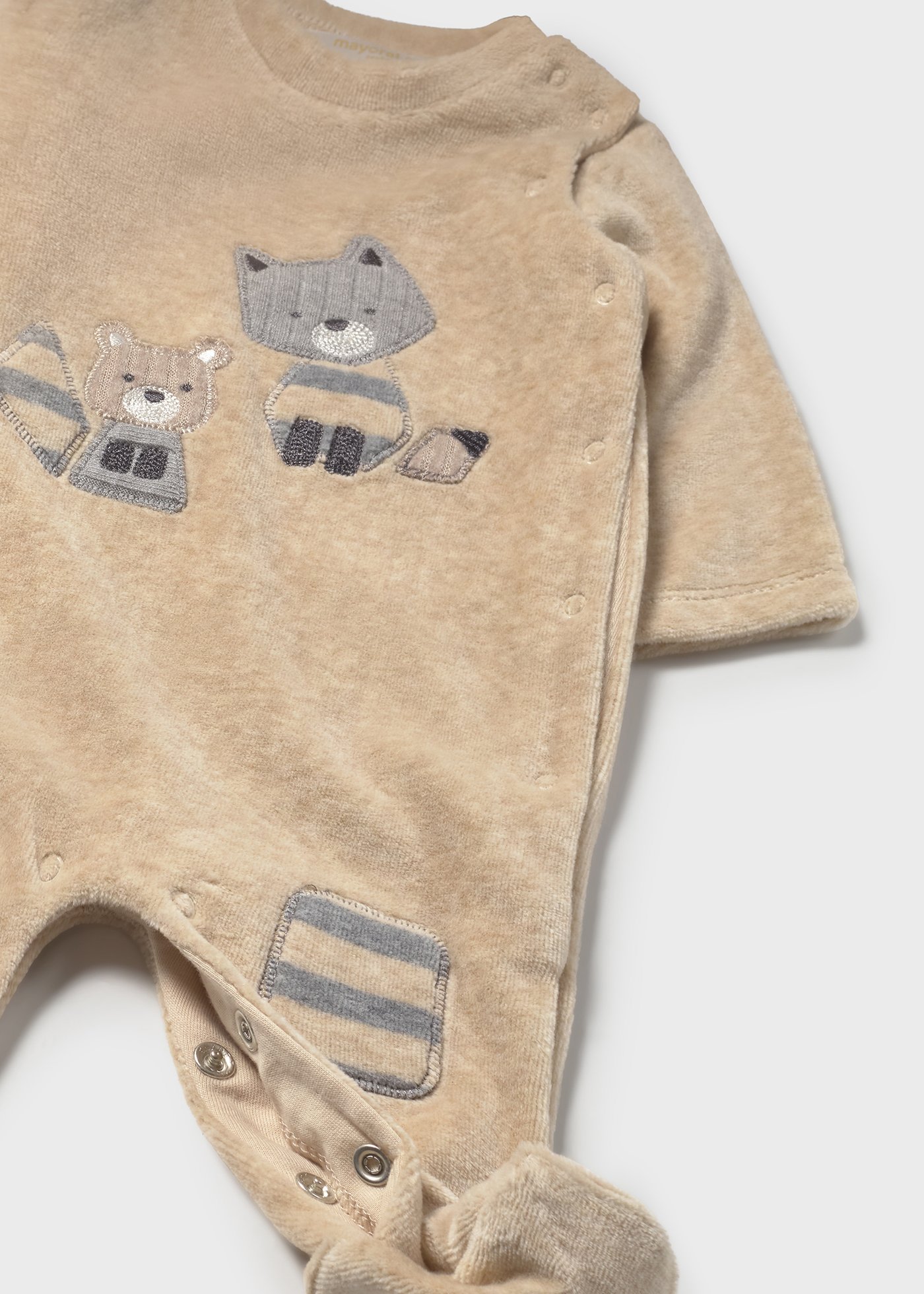 Pack 2 babygrows aveludados recém nascido Pack 2 babygrows aveludados recém nascido