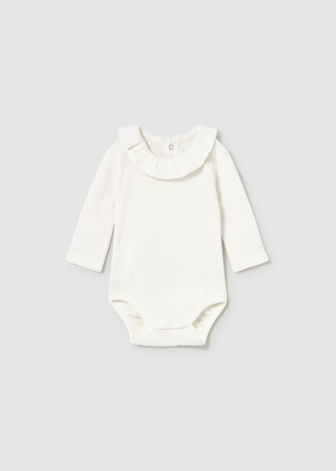 Newborn basic ruffle bodysuit