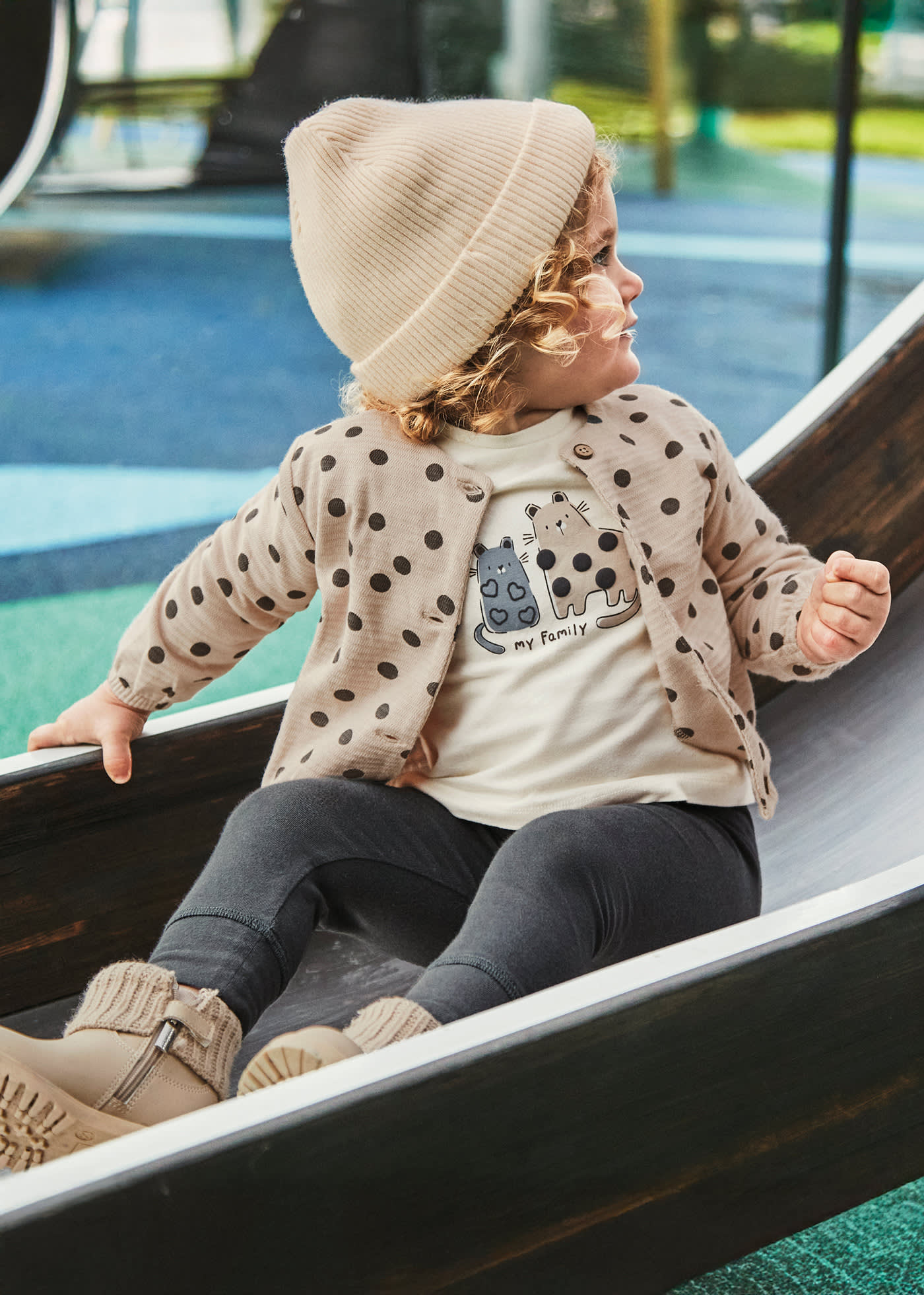 Baby 3-Piece Set Polka Dots Jacket