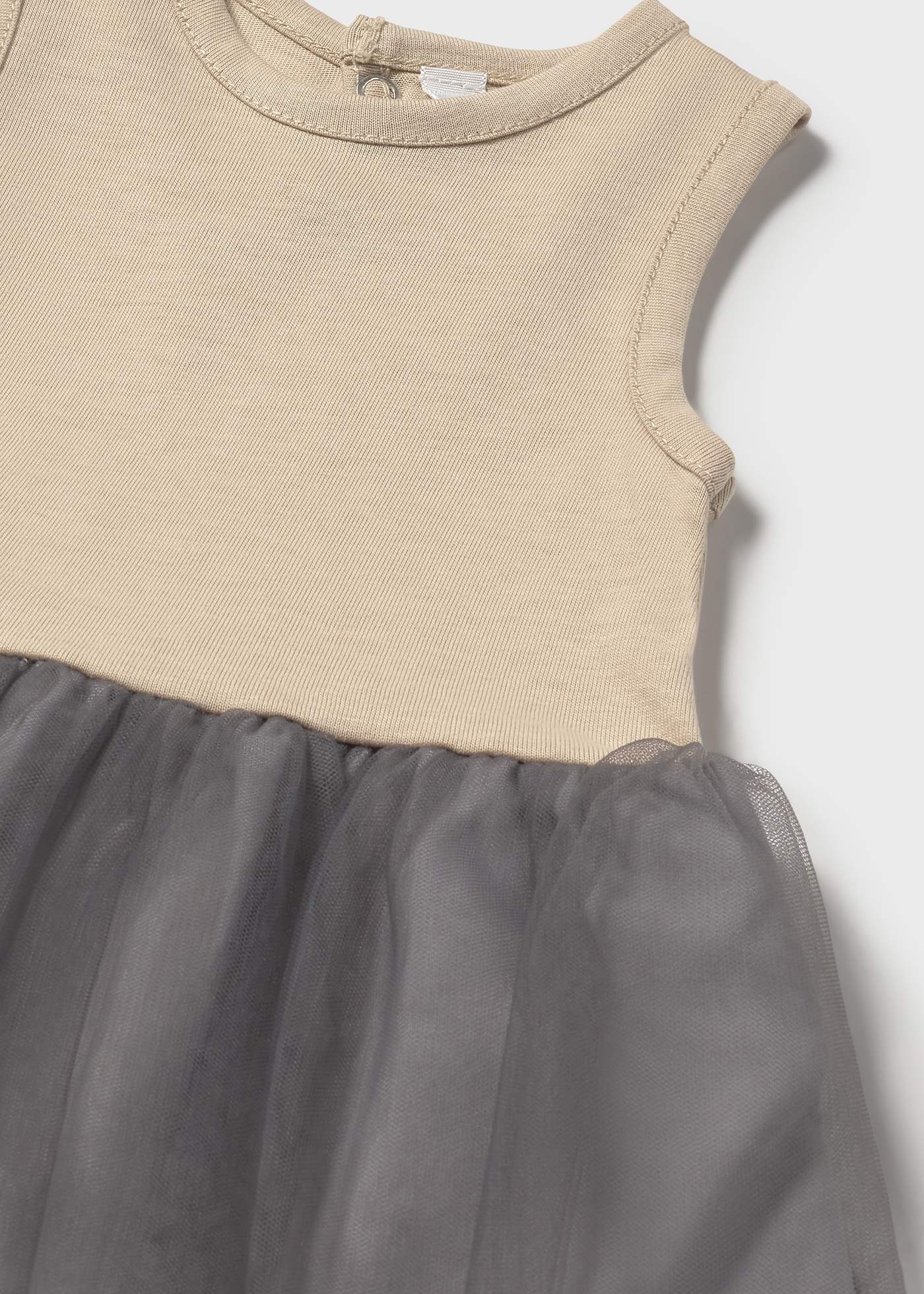 Sukienka łączona z tiulem dla noworodka Sukienka łączona z tiulem dla noworodka