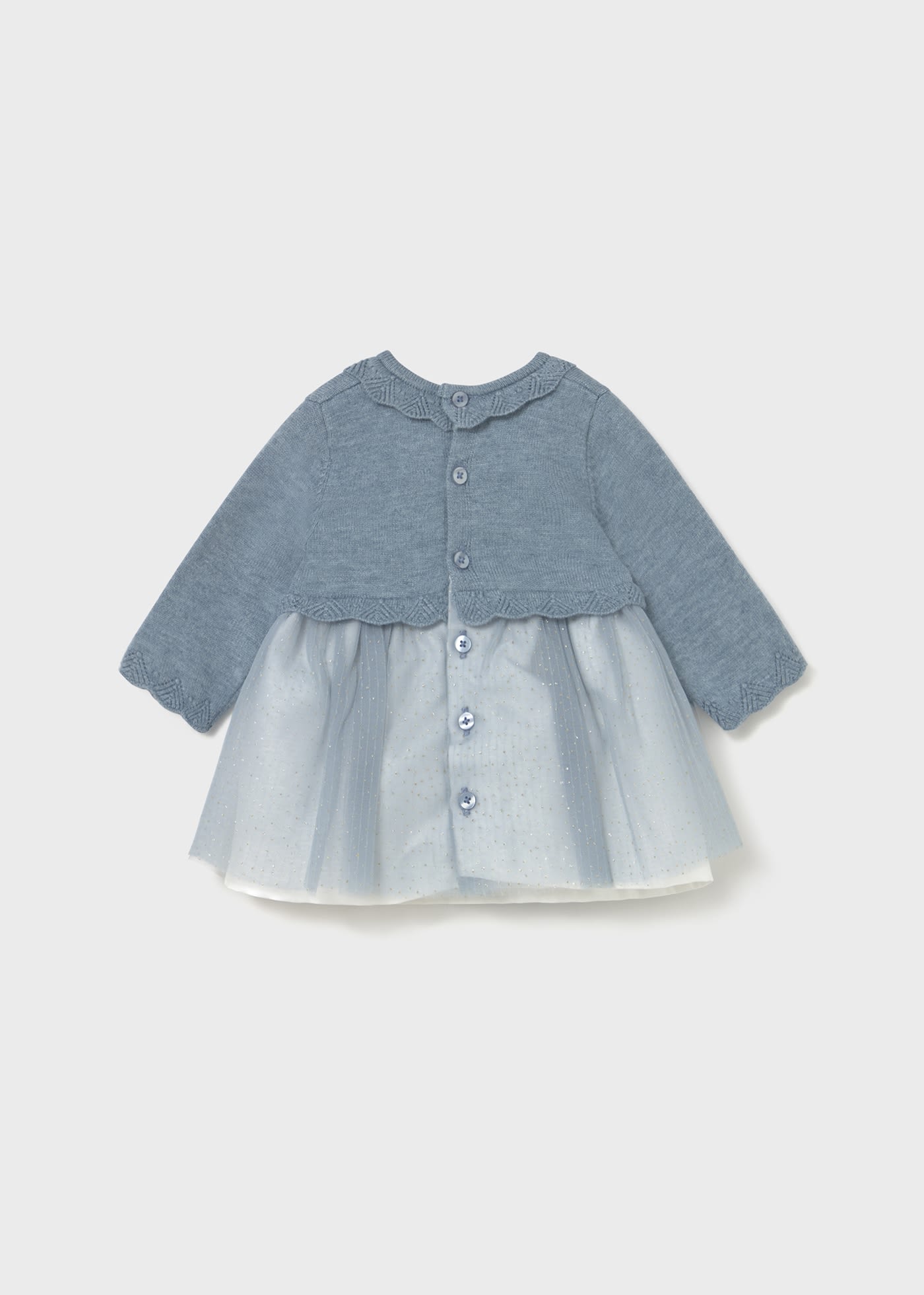 Robe tricot et tulle nouveau-né