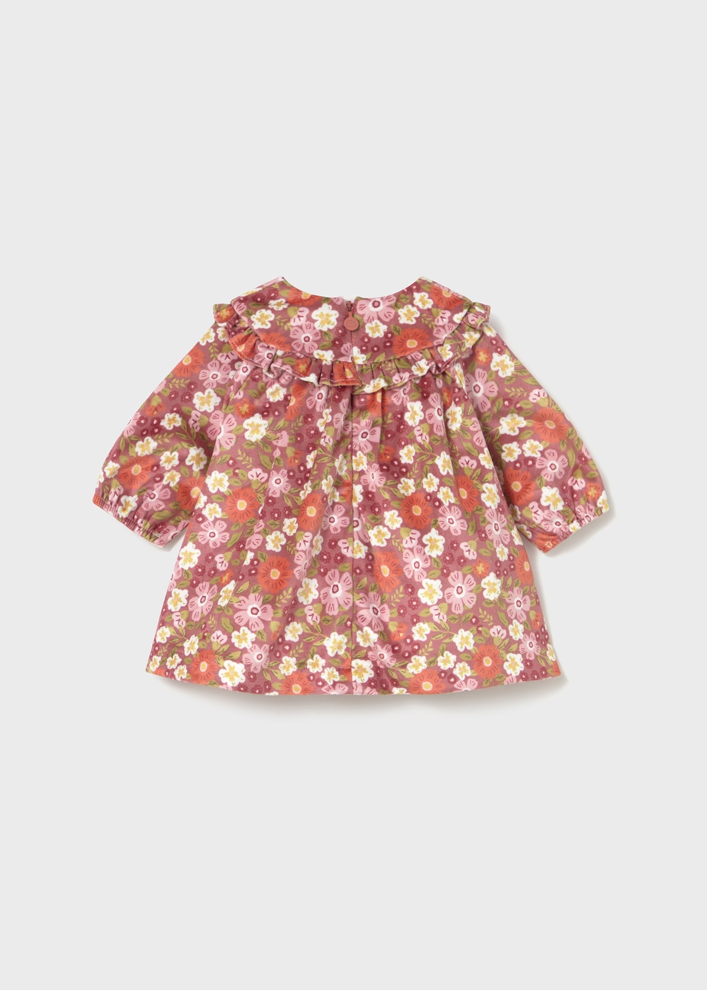Newborn Girl Printed Velvet Dress