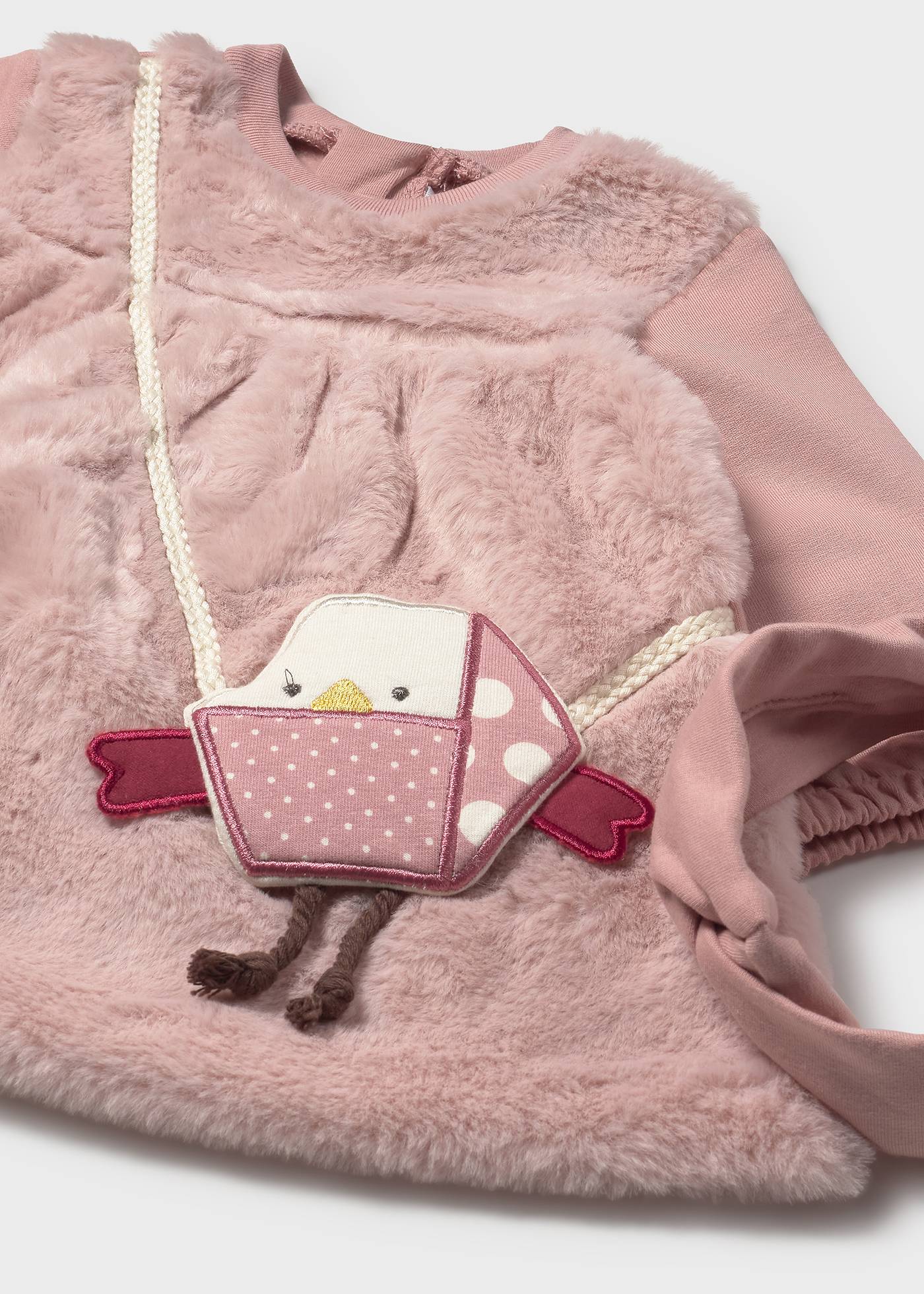 Robe avec sac et serre-tête nouveau-né