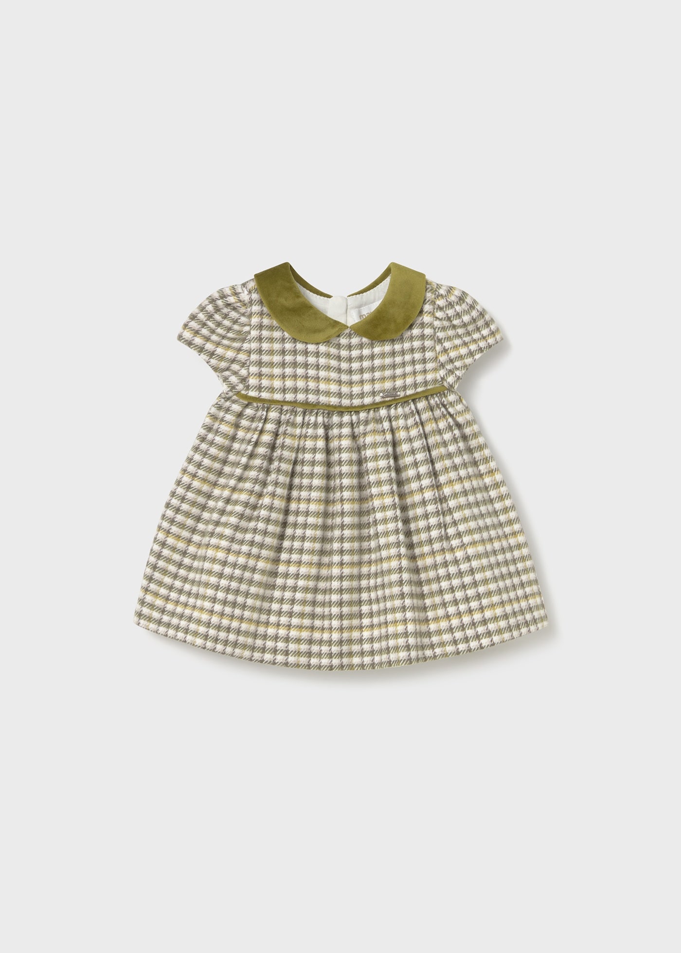 Vestido cuadros recién nacida