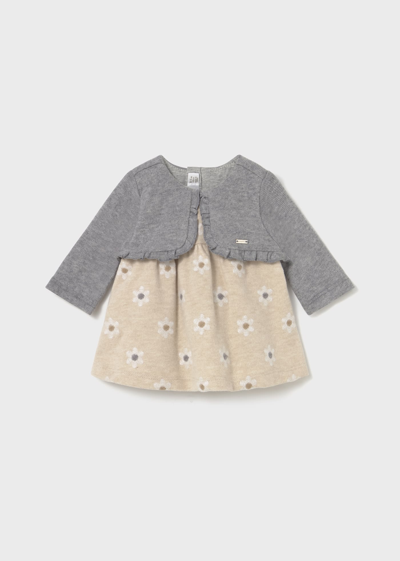 Kleid mit simulierter Strickjacke Neugeborene
