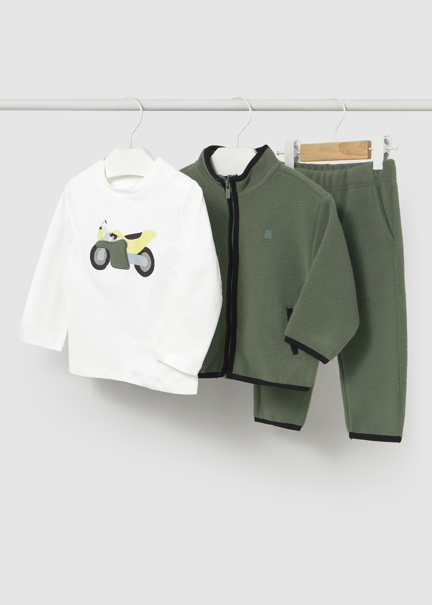 Tuta con maglietta moto neonato