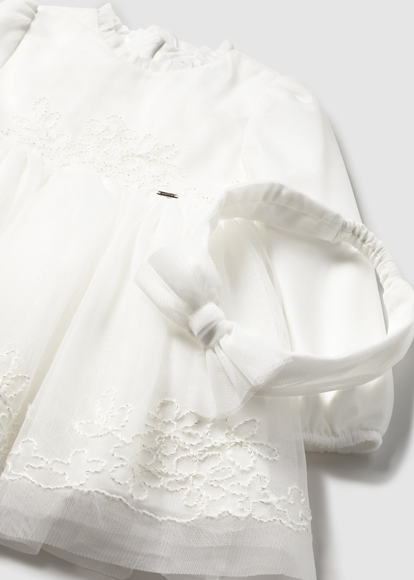 Robe cérémonie en tulle brodé bébé