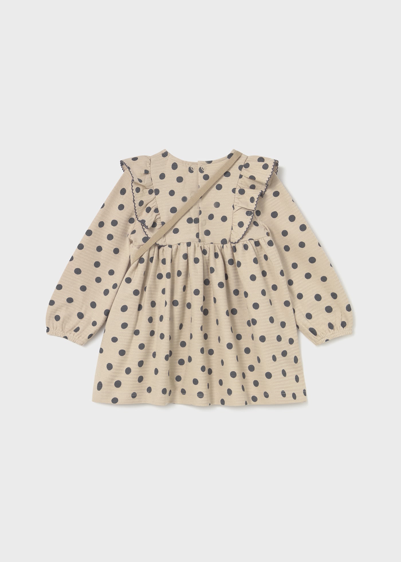 Kleid gemustert mit Tasche Baby