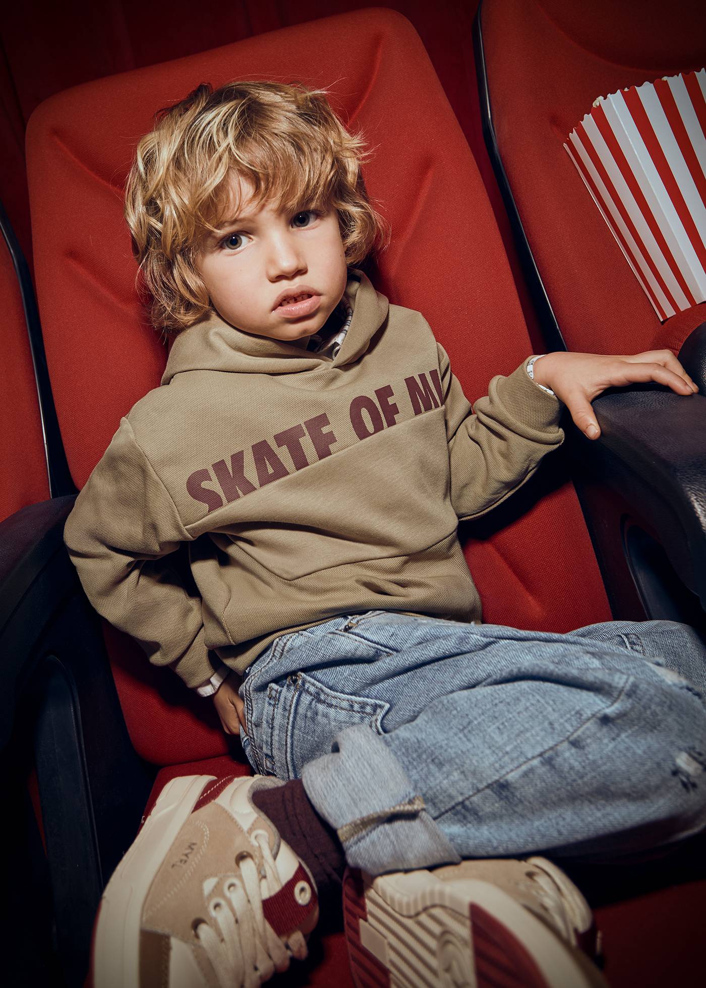 Felpa lettere bambino