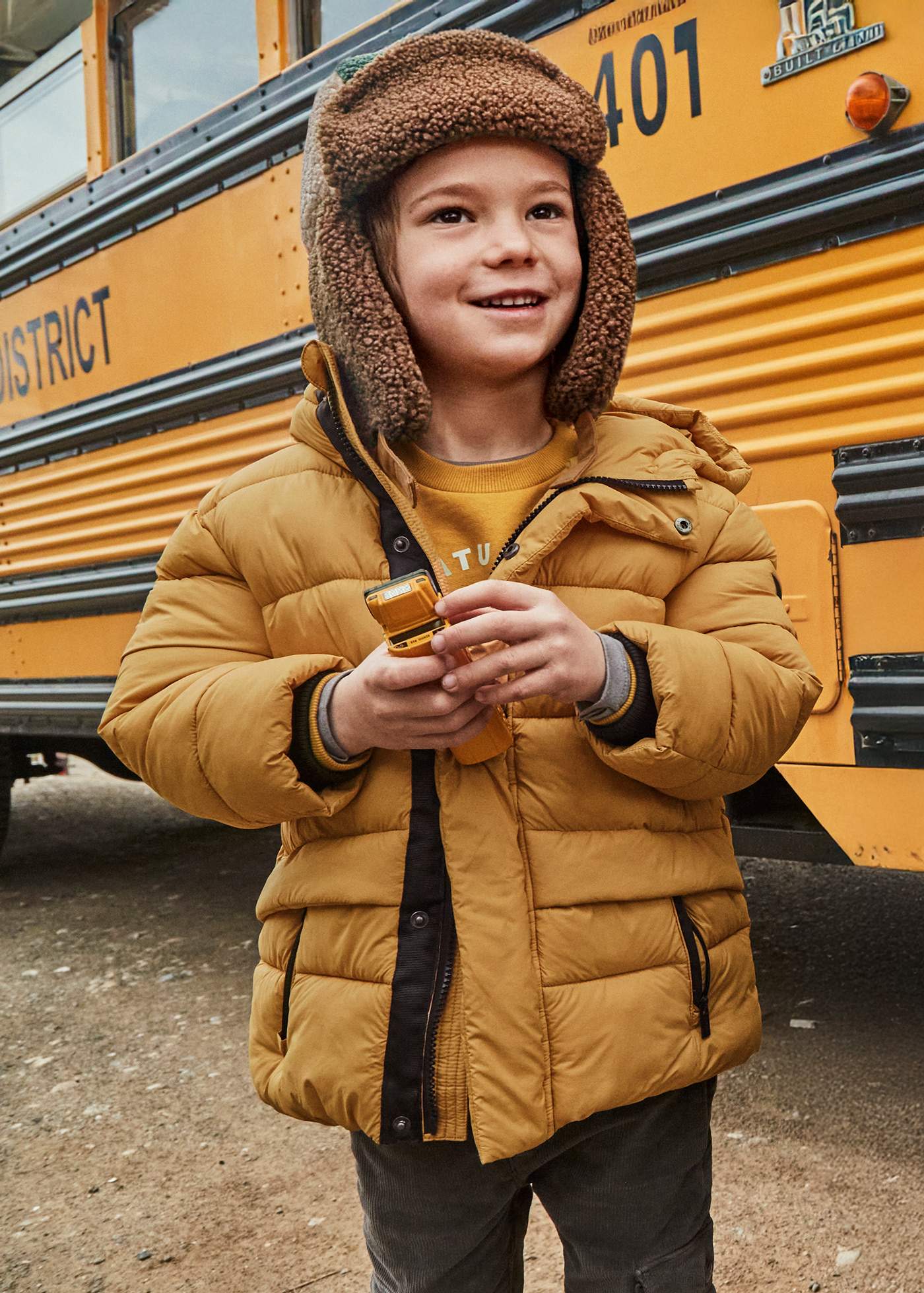 Boy Long Puffer Jacket