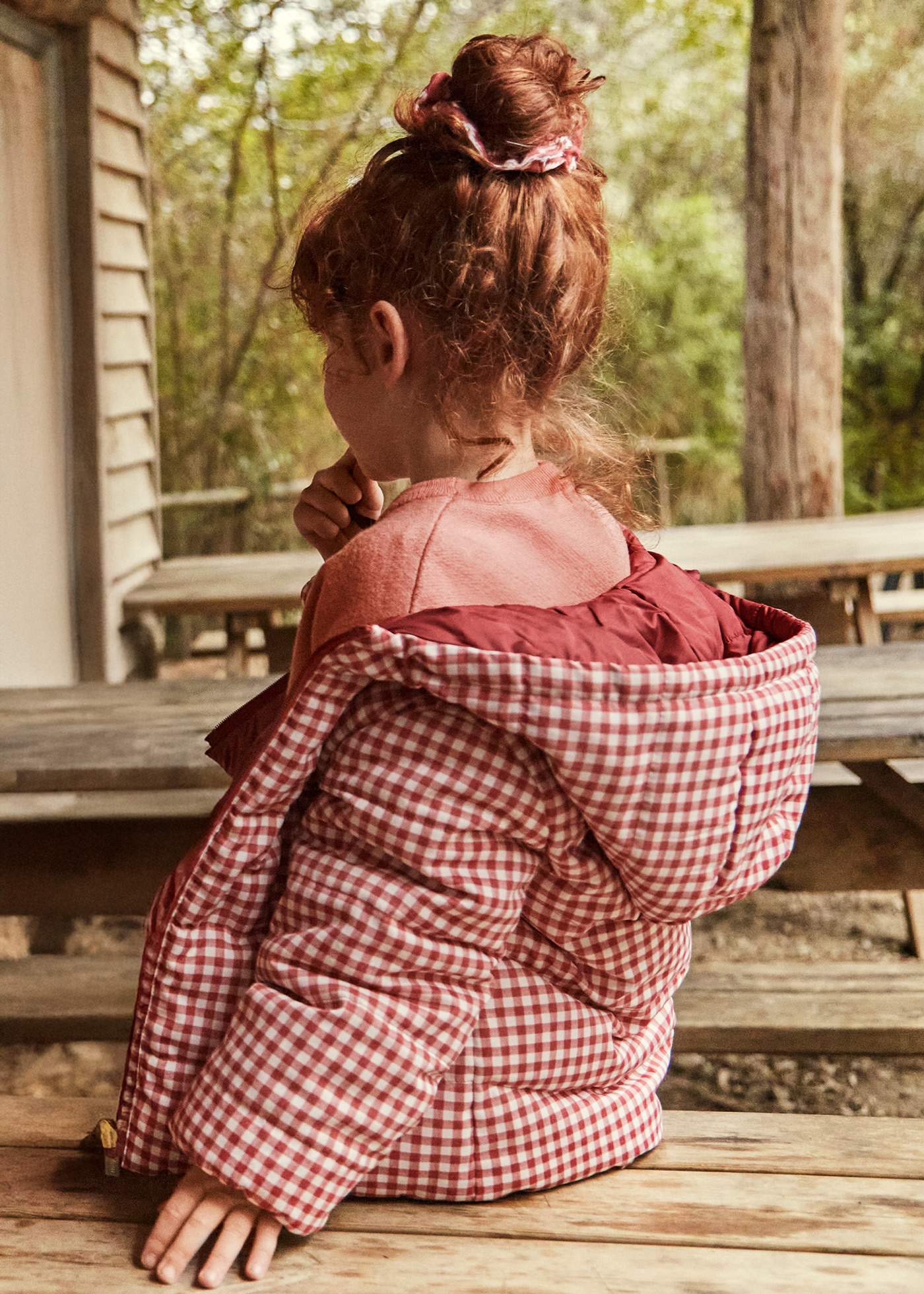 Girls reversible quilted coat