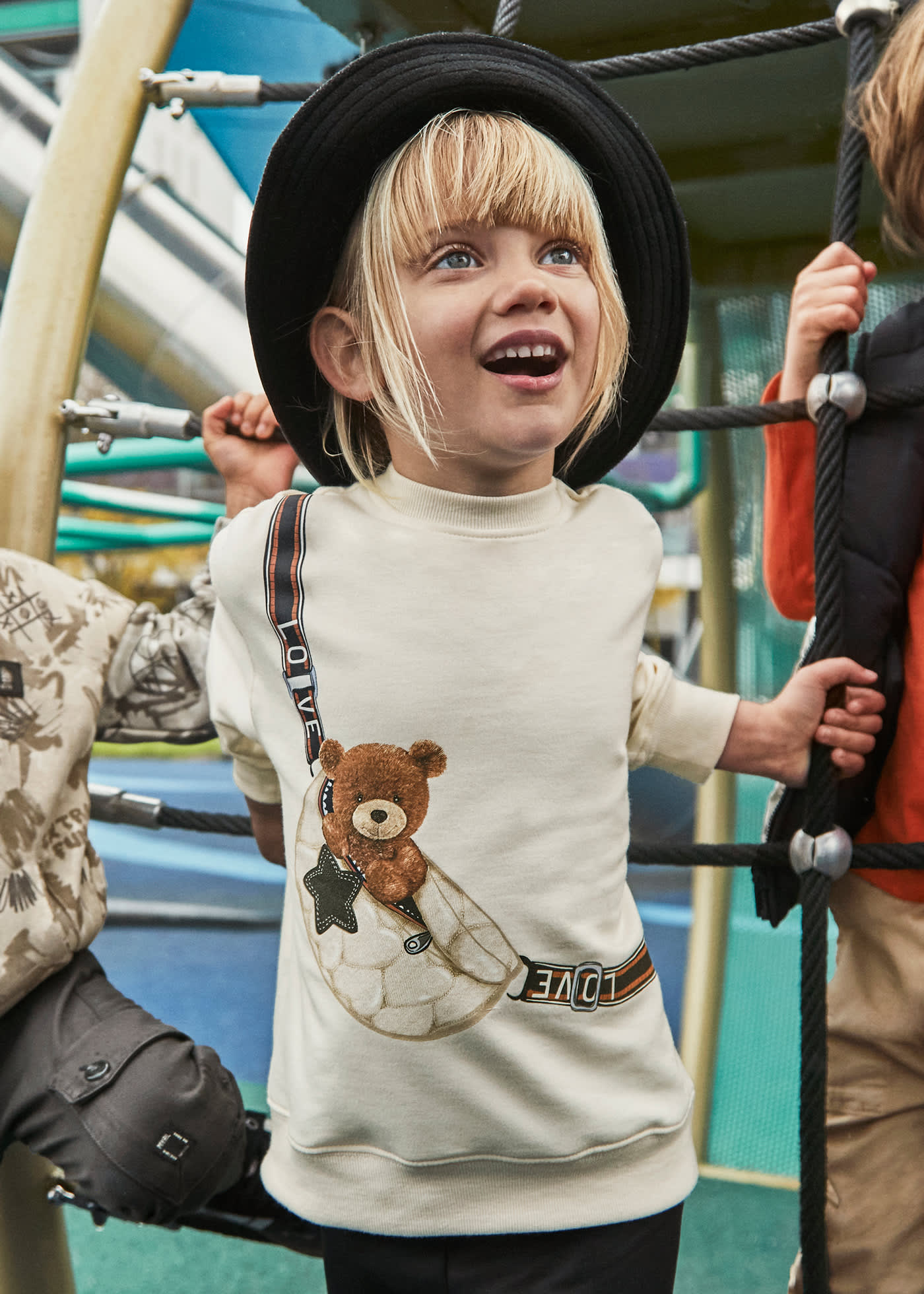 Conjunto legging y sudadera osito niña