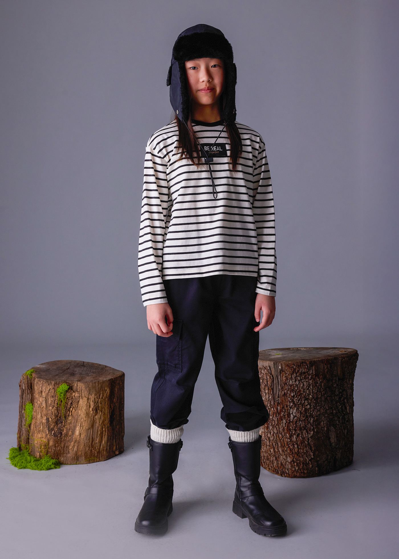 Camiseta oversize rayas unisex