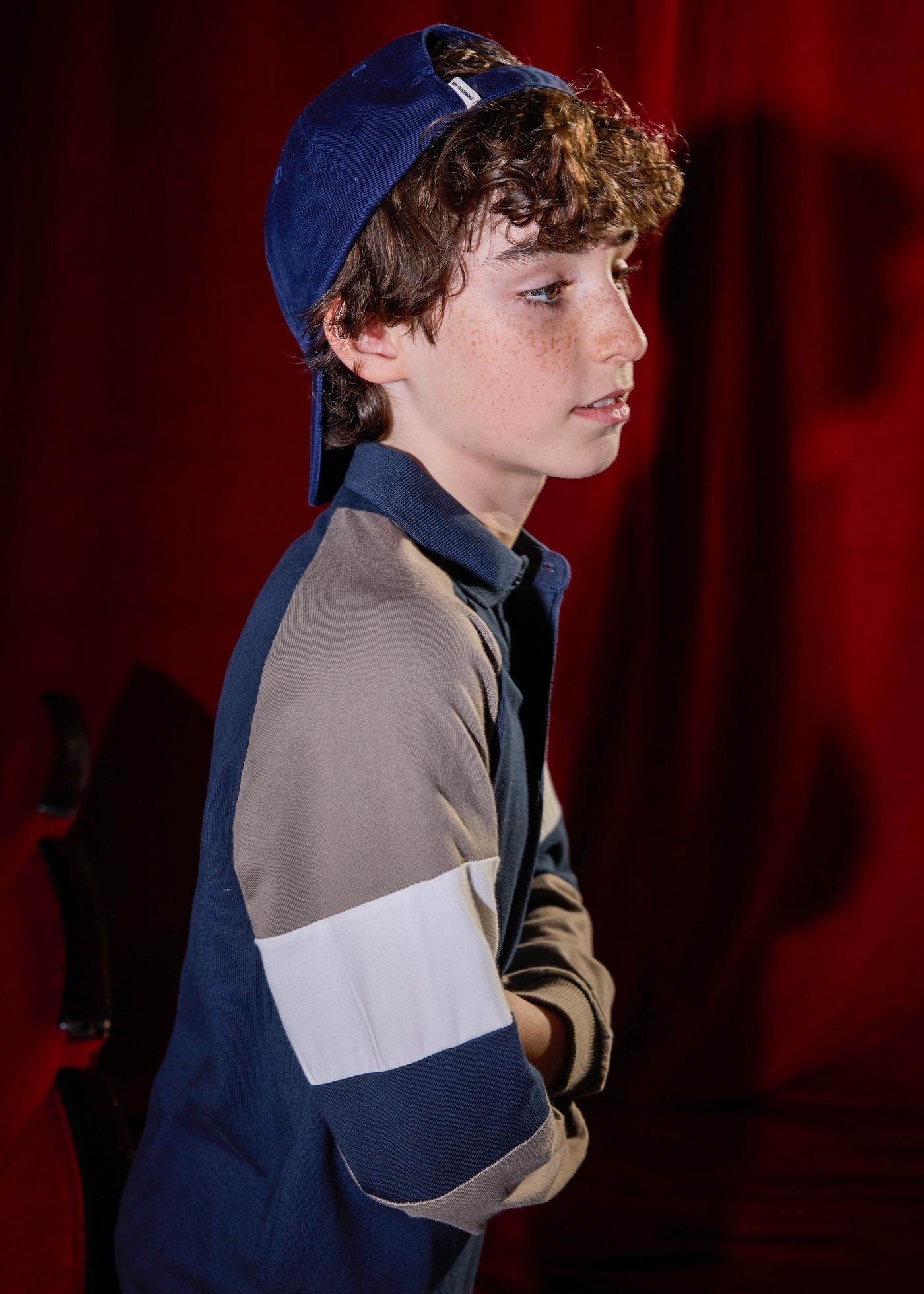 Boys banded polo shirt