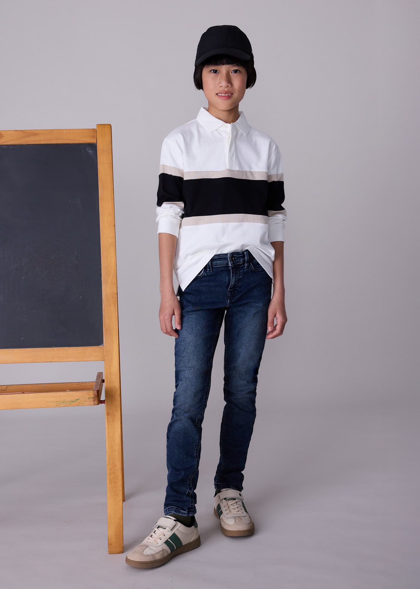 Boys block polo shirt