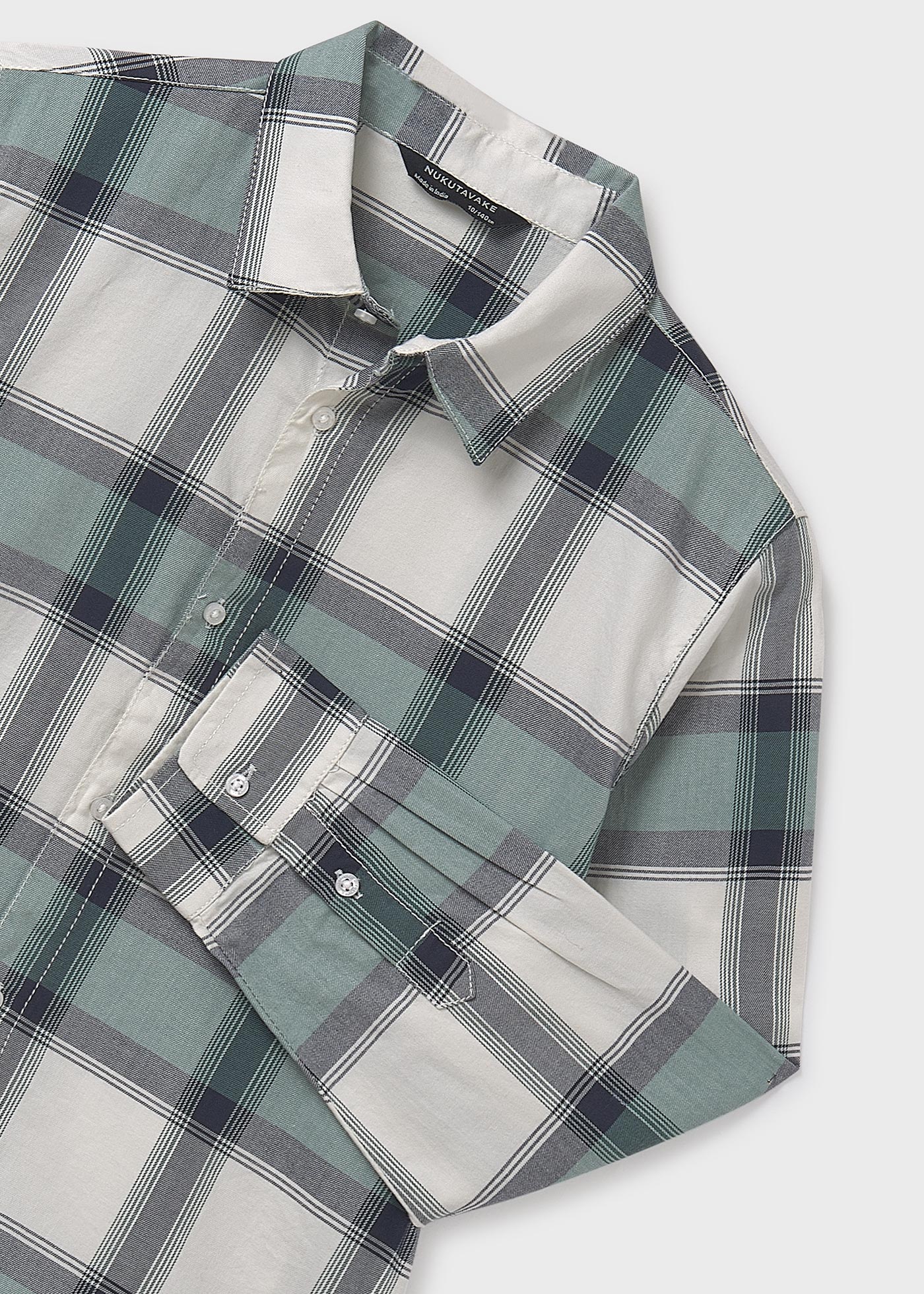Boys check overshirt