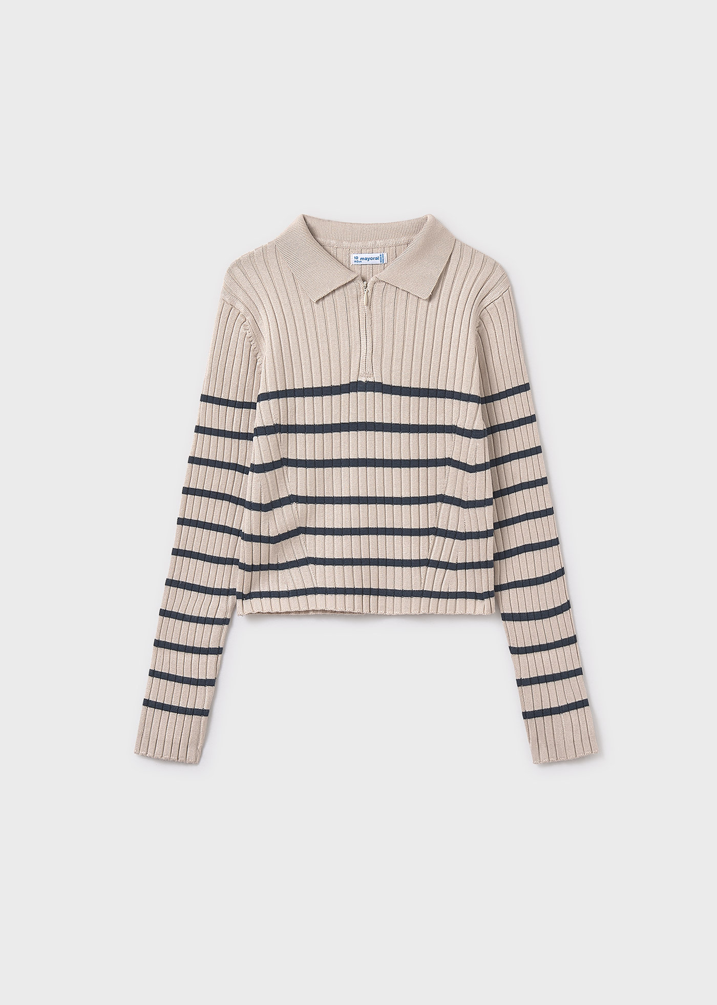 Girls knitted polo shirt