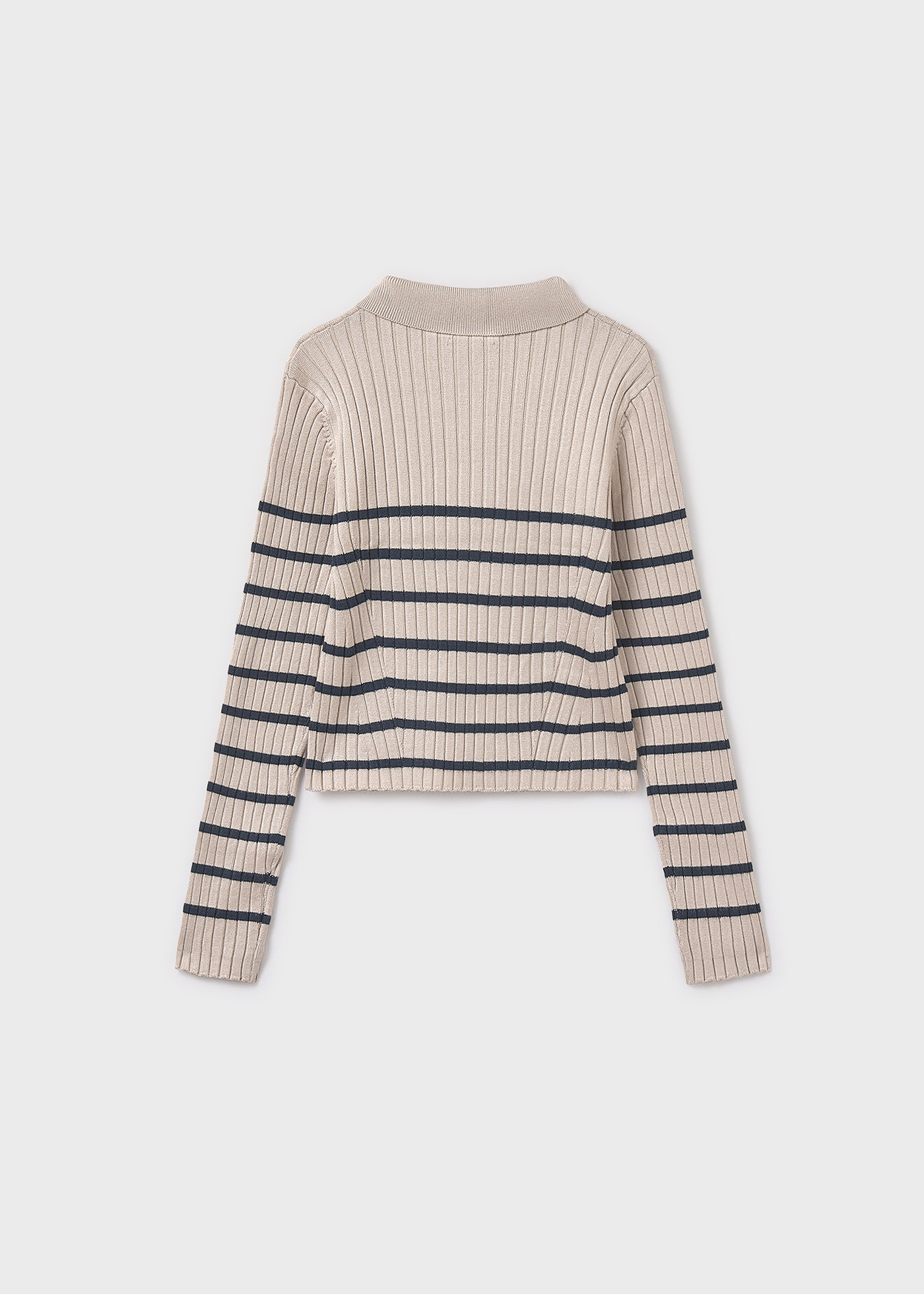 Girls knitted polo shirt