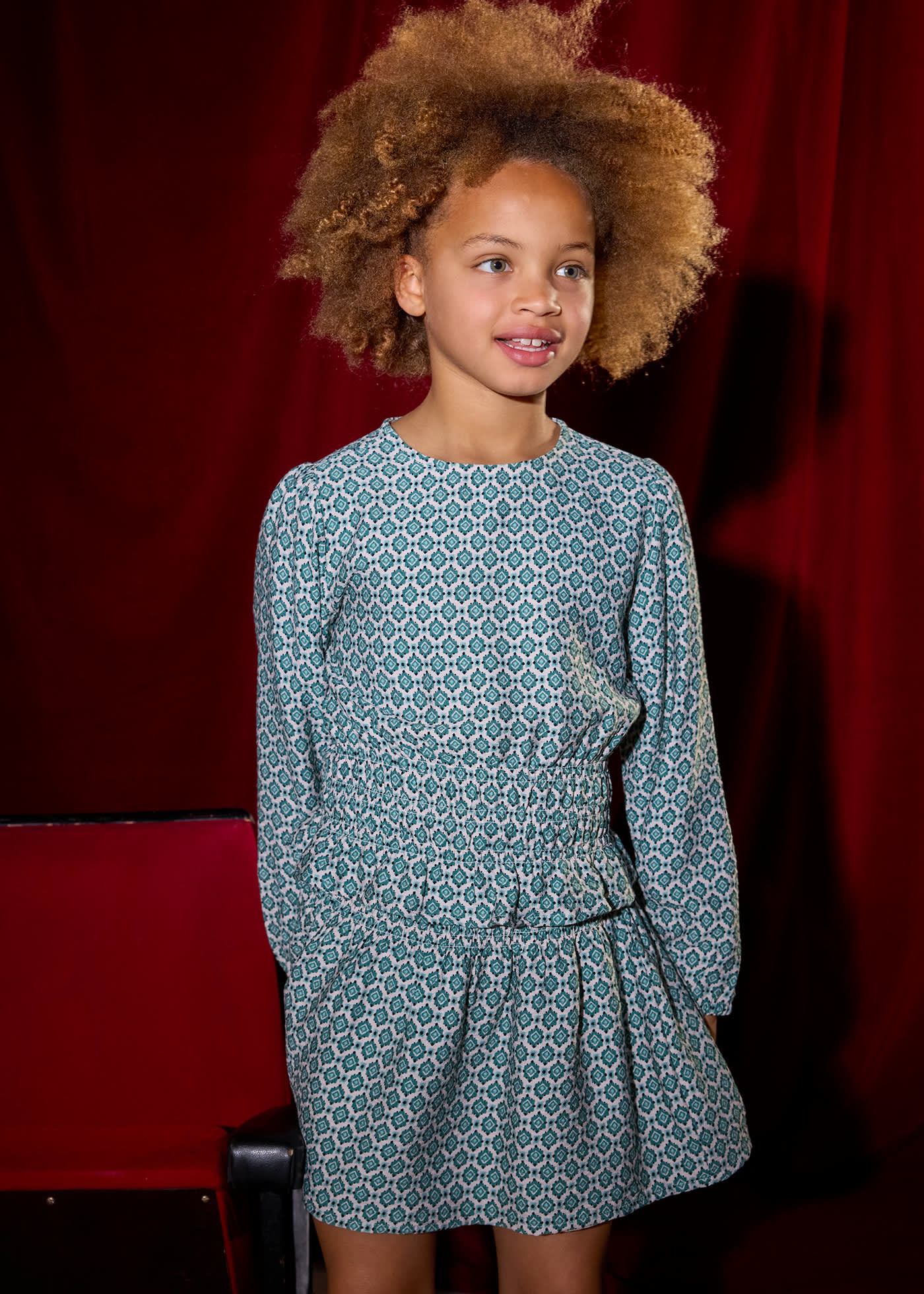 Girls printed blouse