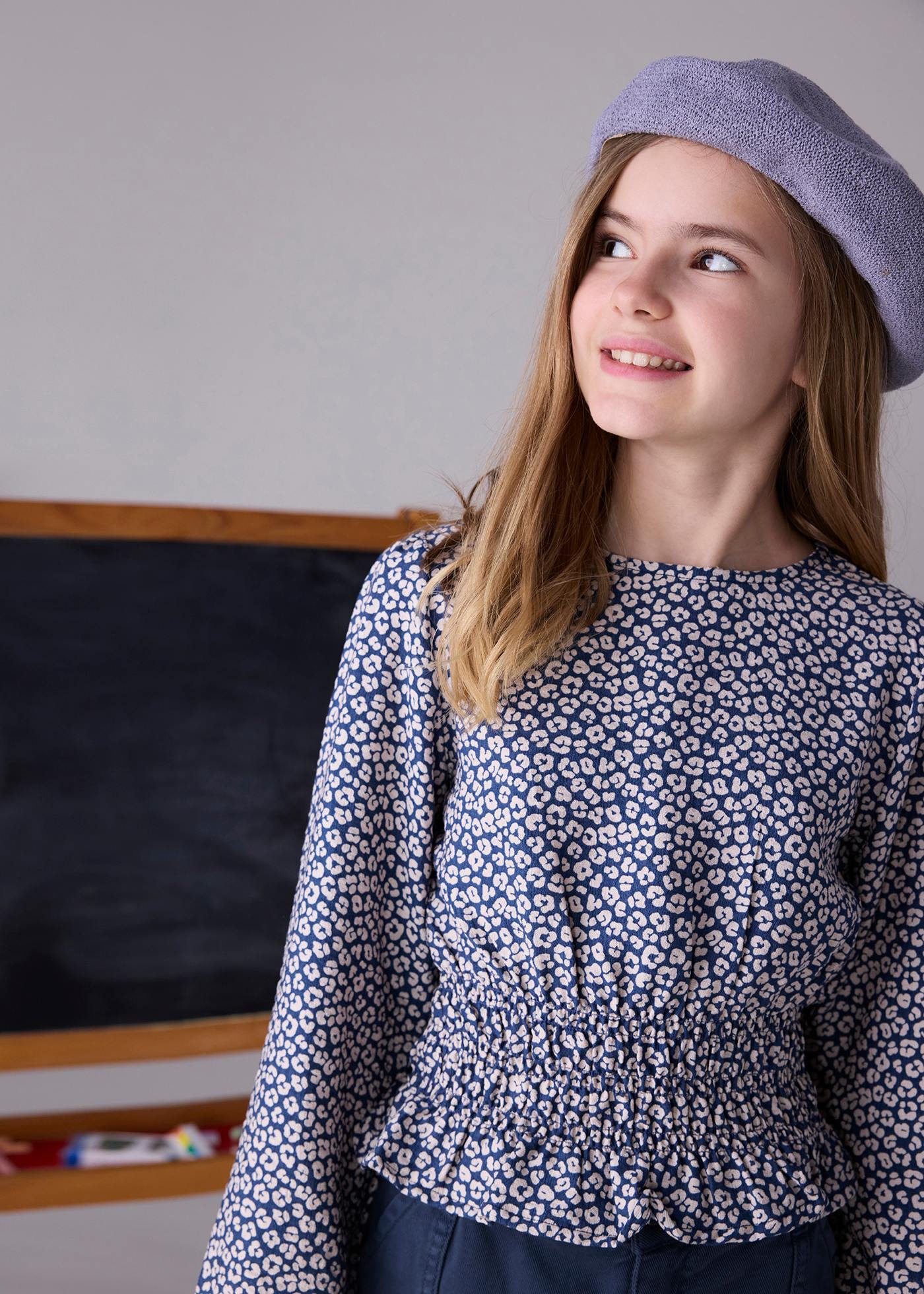 Bluse gemustert Teenager Mädchen