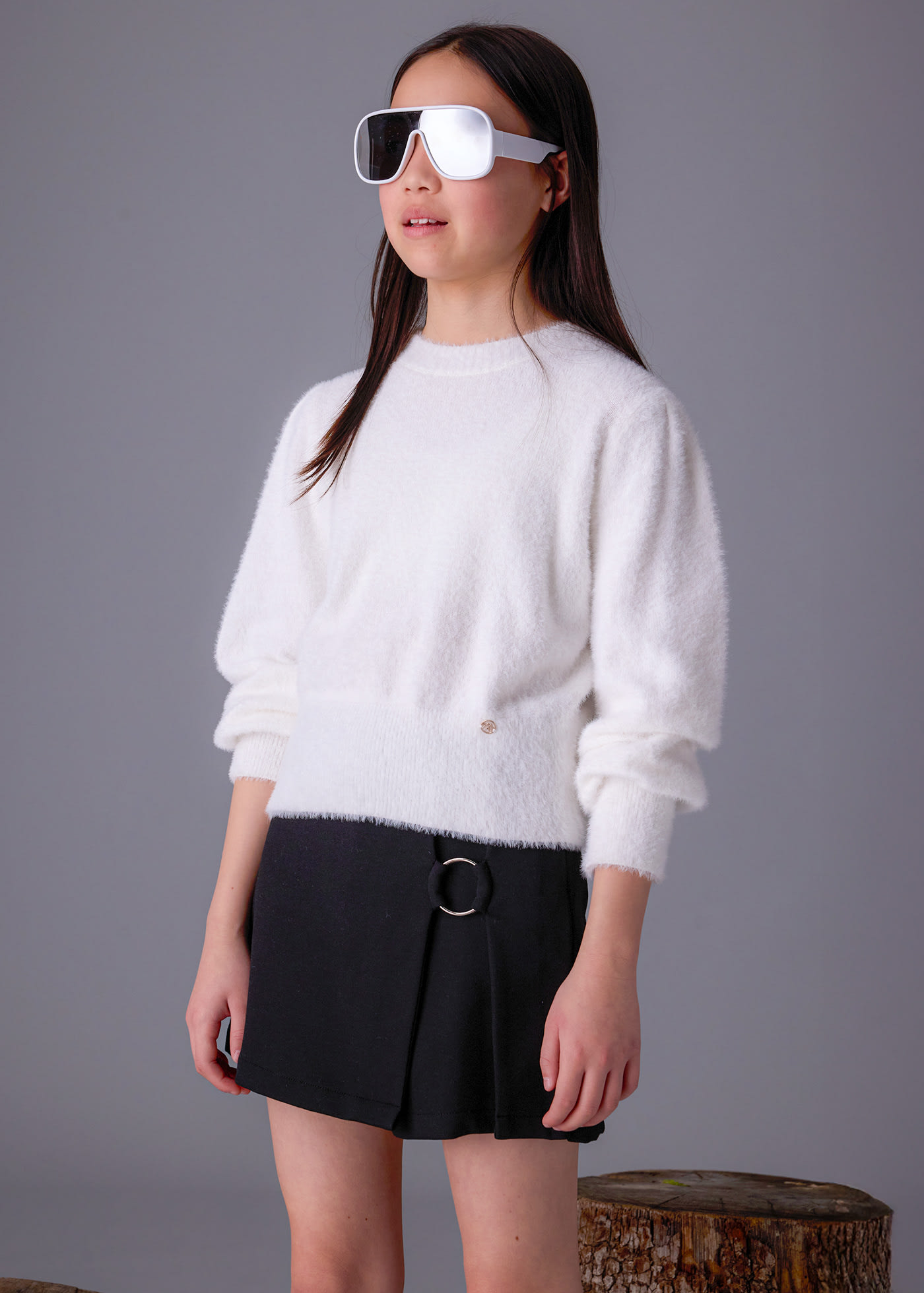 Plüsch-Pullover Teenager Mädchen