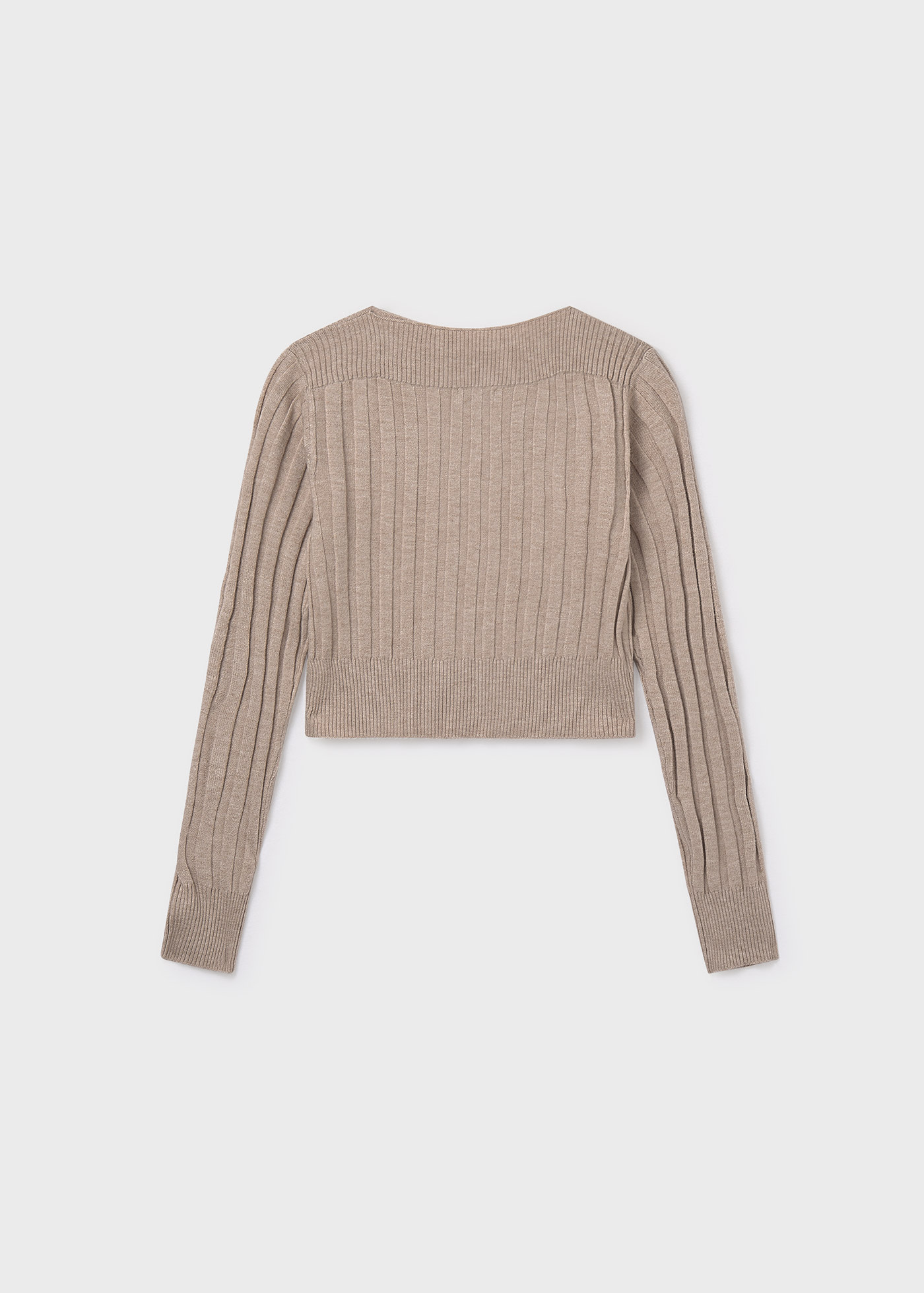 Girls detailed rib knit jumper