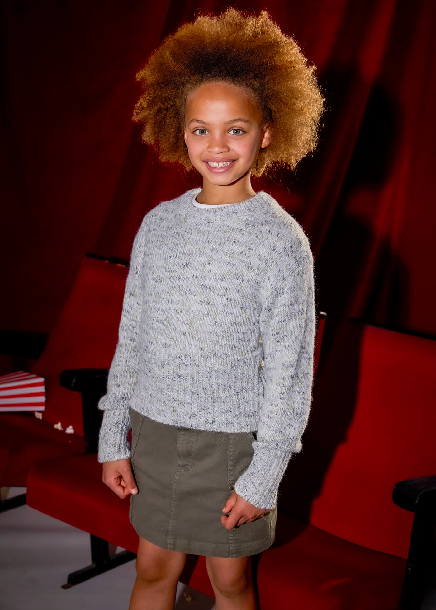 Girls knitted jumper