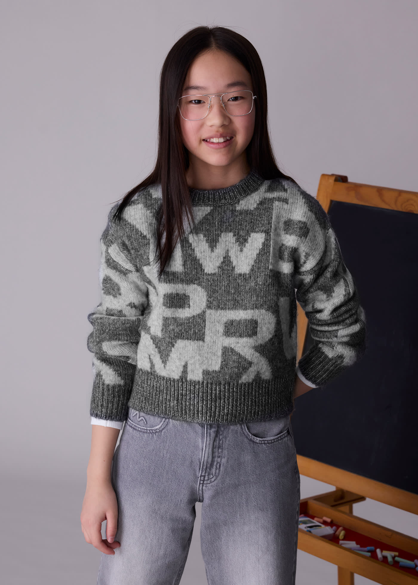 Jersey jacquard chica