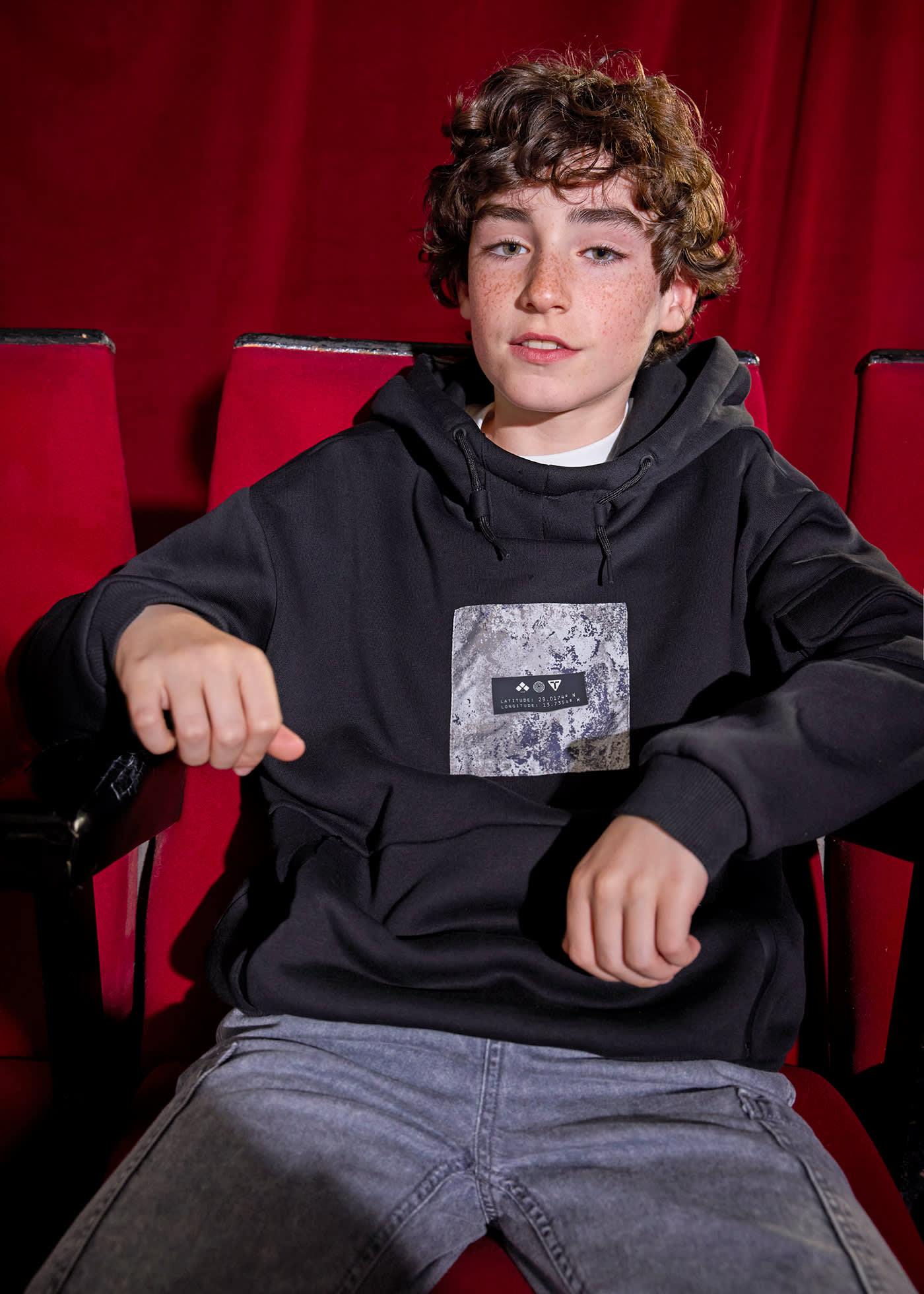Boys contrast hoody