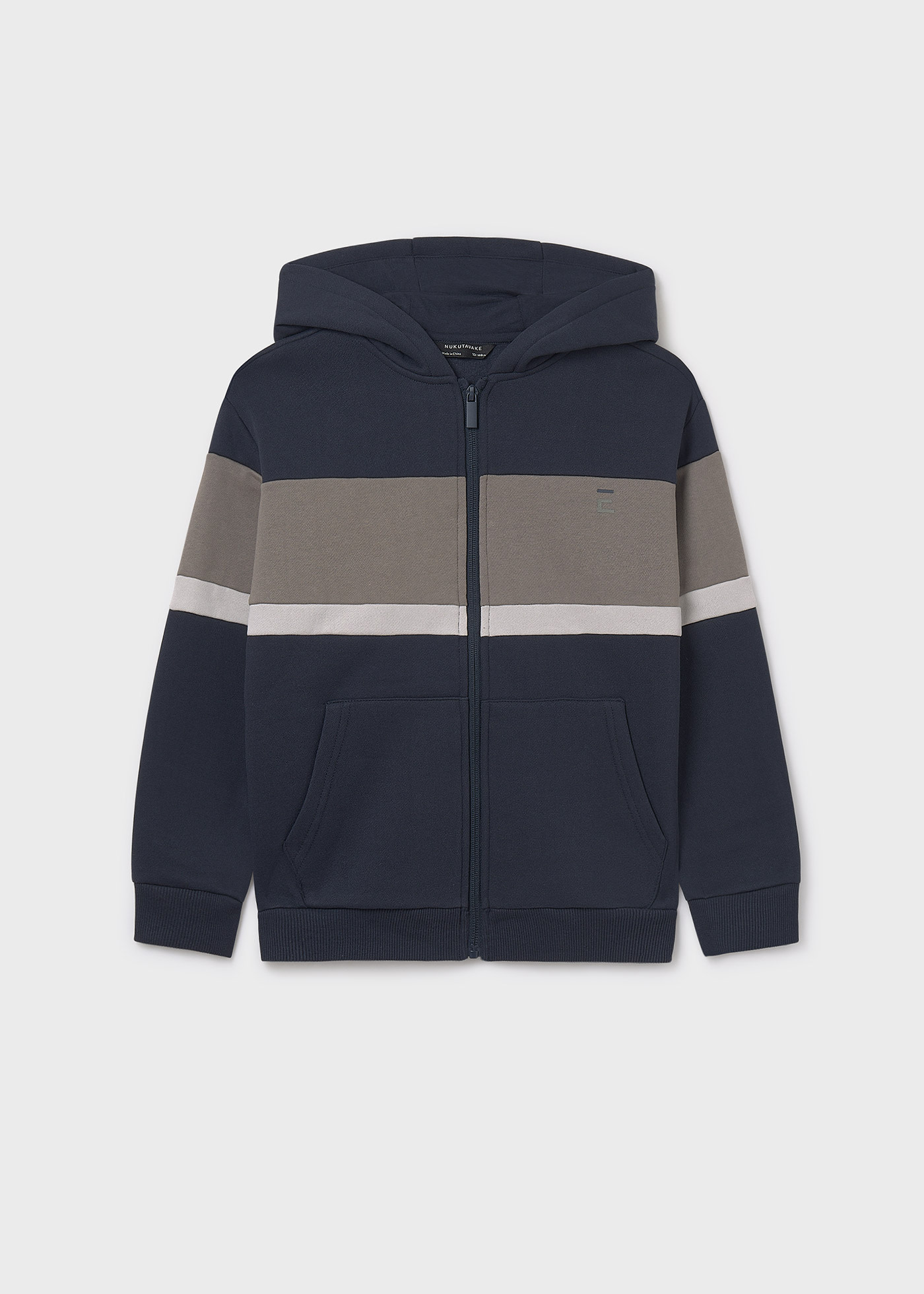 Sweat à zip bandes garçon
