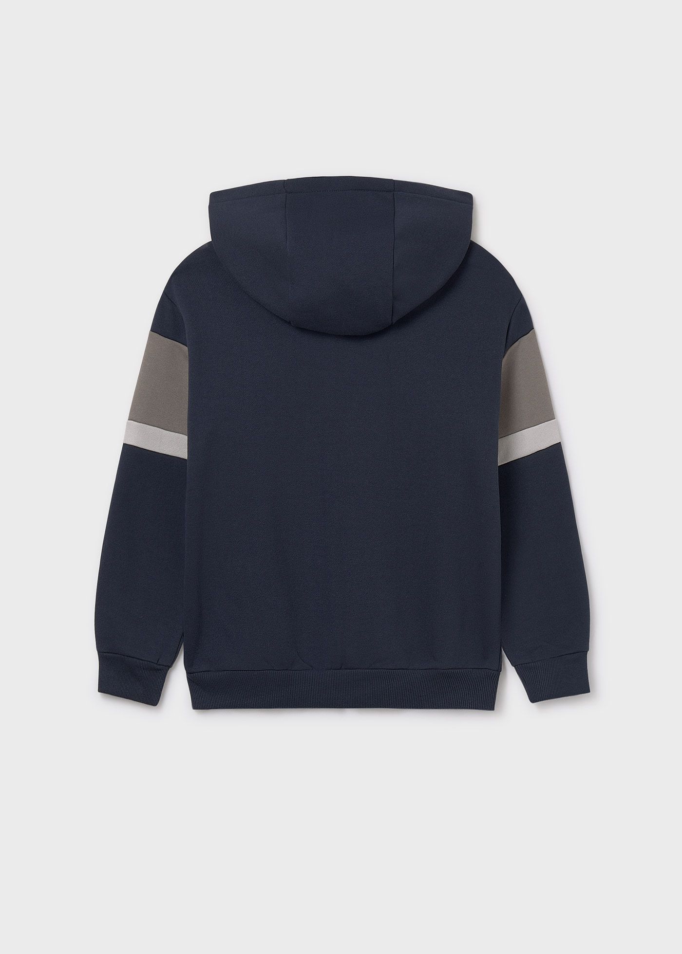 Boy Color Block Zip Up Hoodie