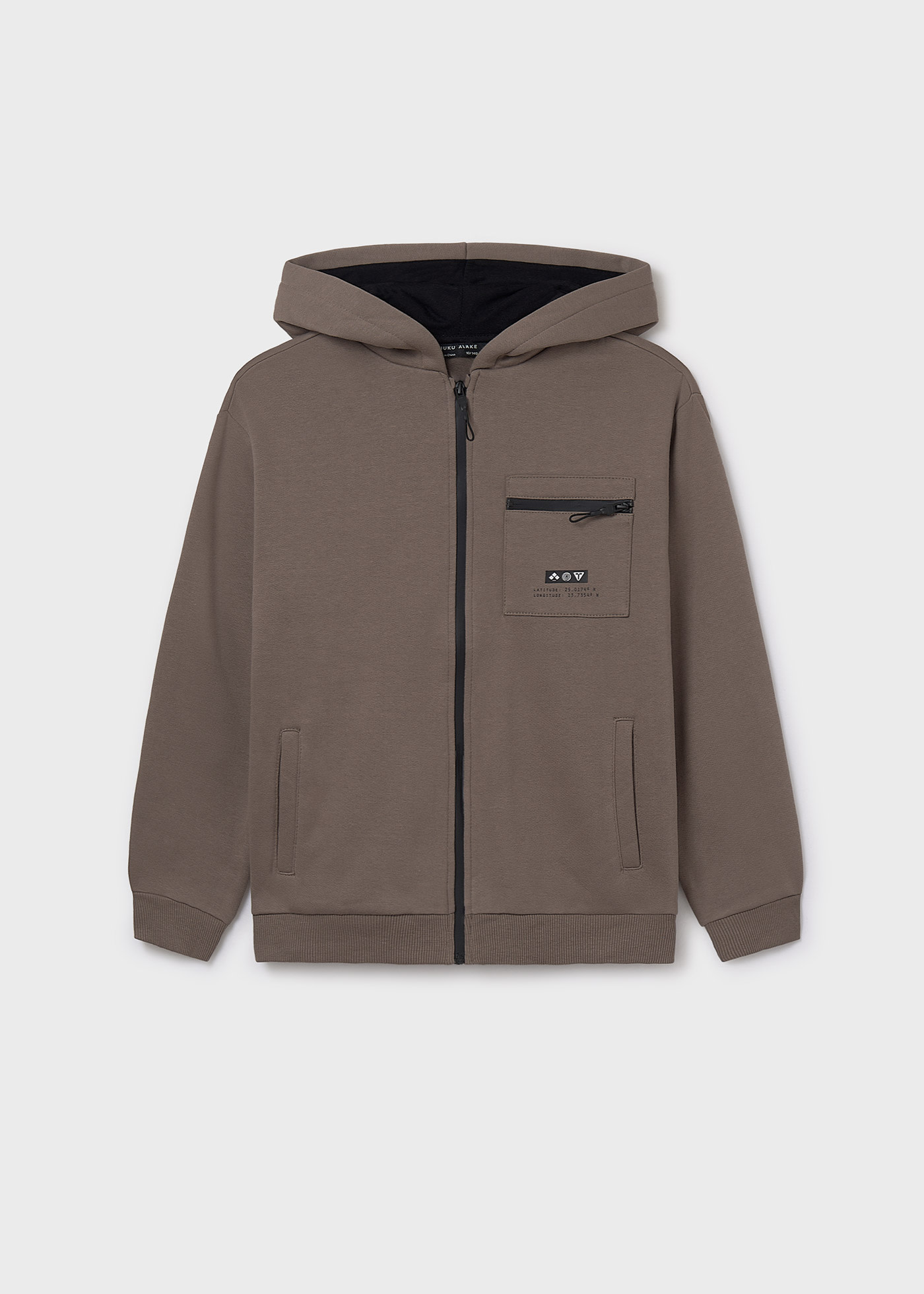 Boys zip pocket hoody