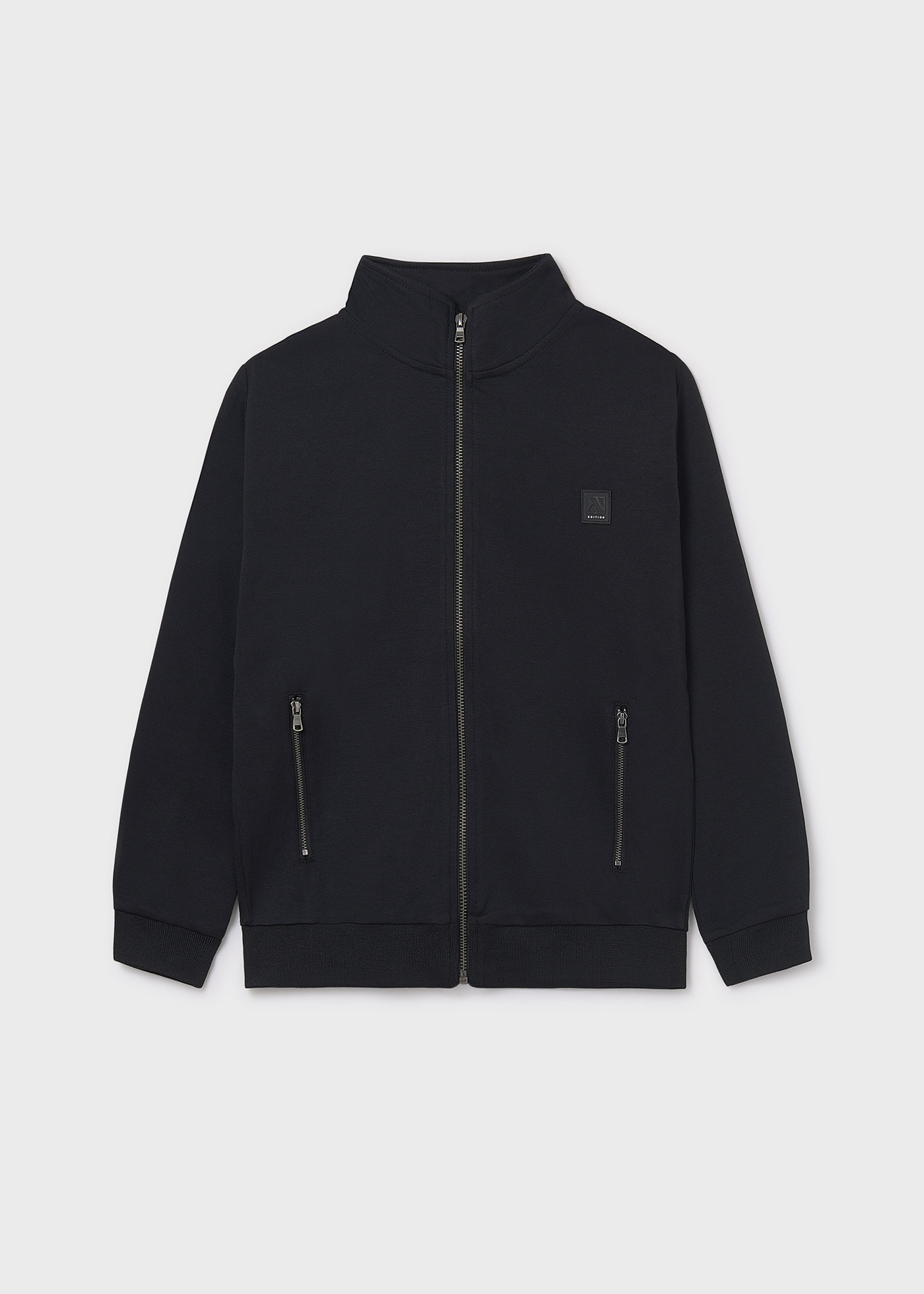 Boys knitted zip-up jumper