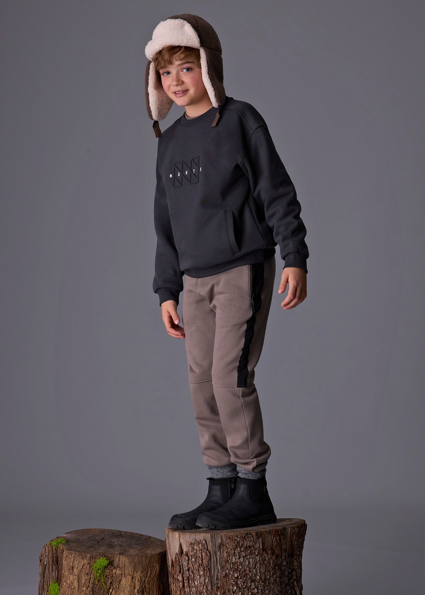 Boys contrast joggers
