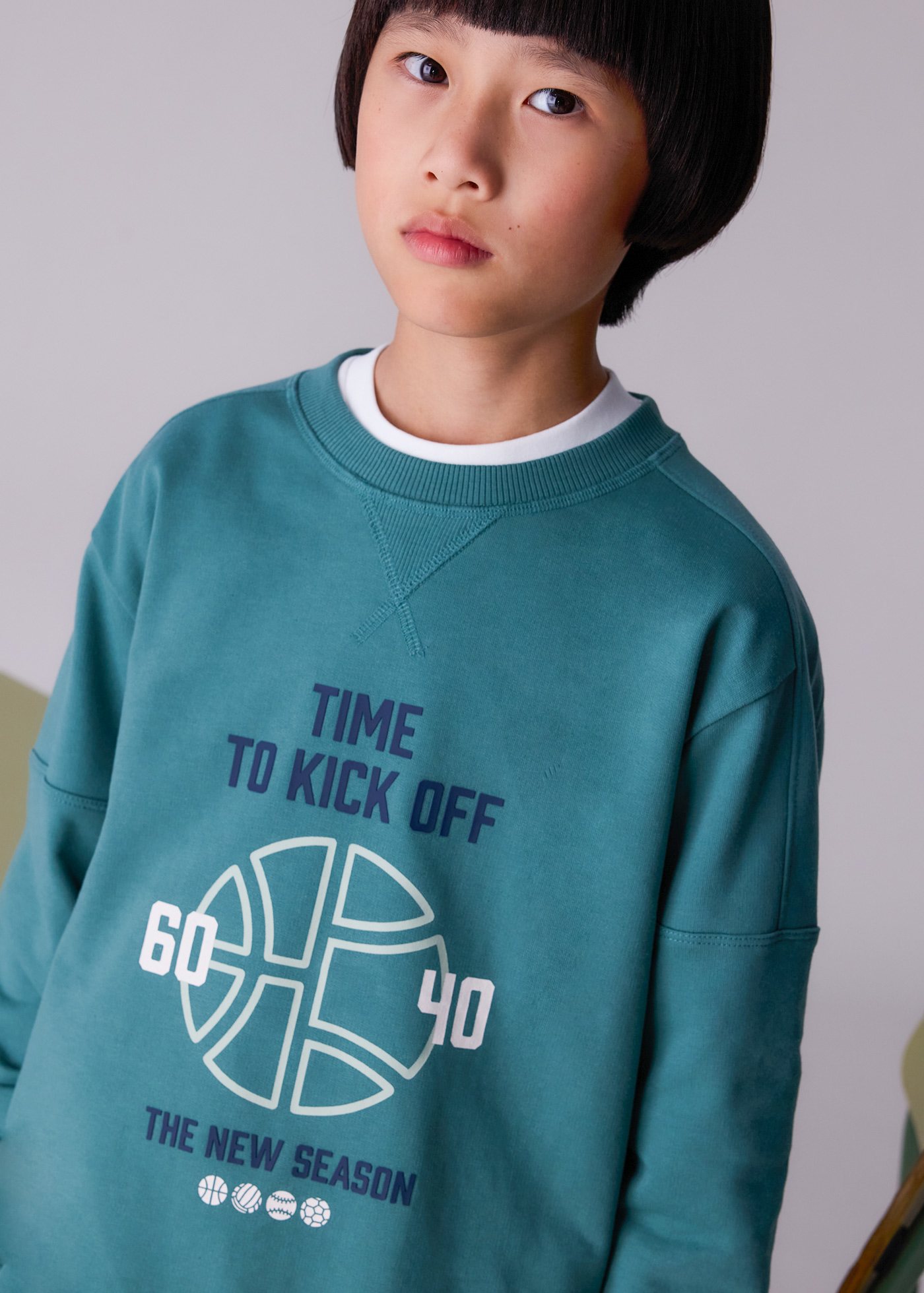 Boys print tracksuit