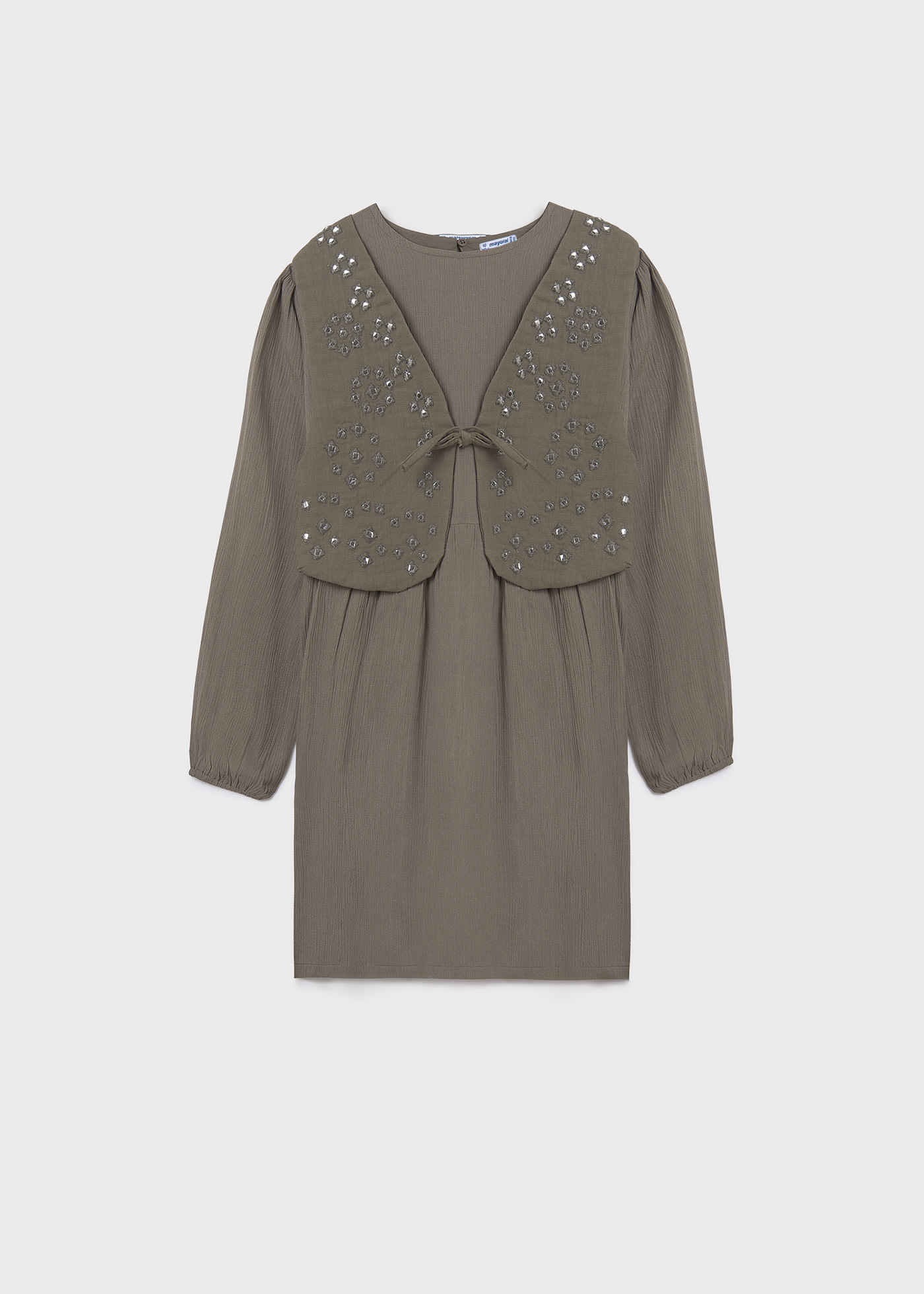 Robe avec gilet fille