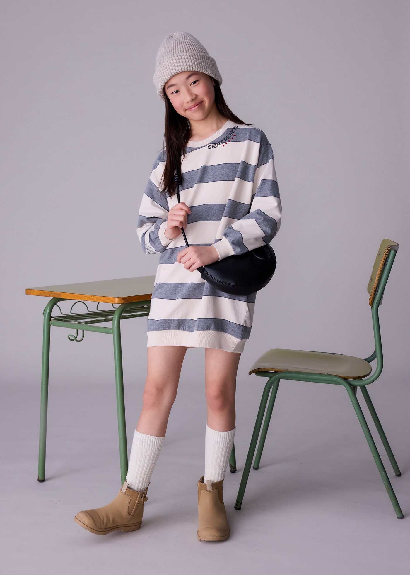 Robe rayée fille