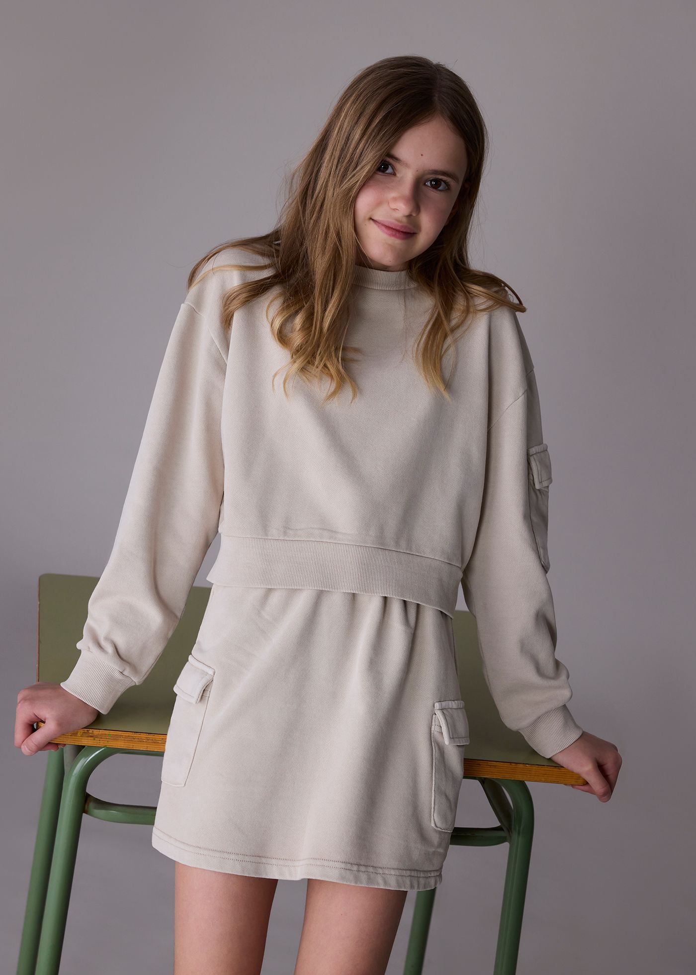 Girls skirt and hoody set