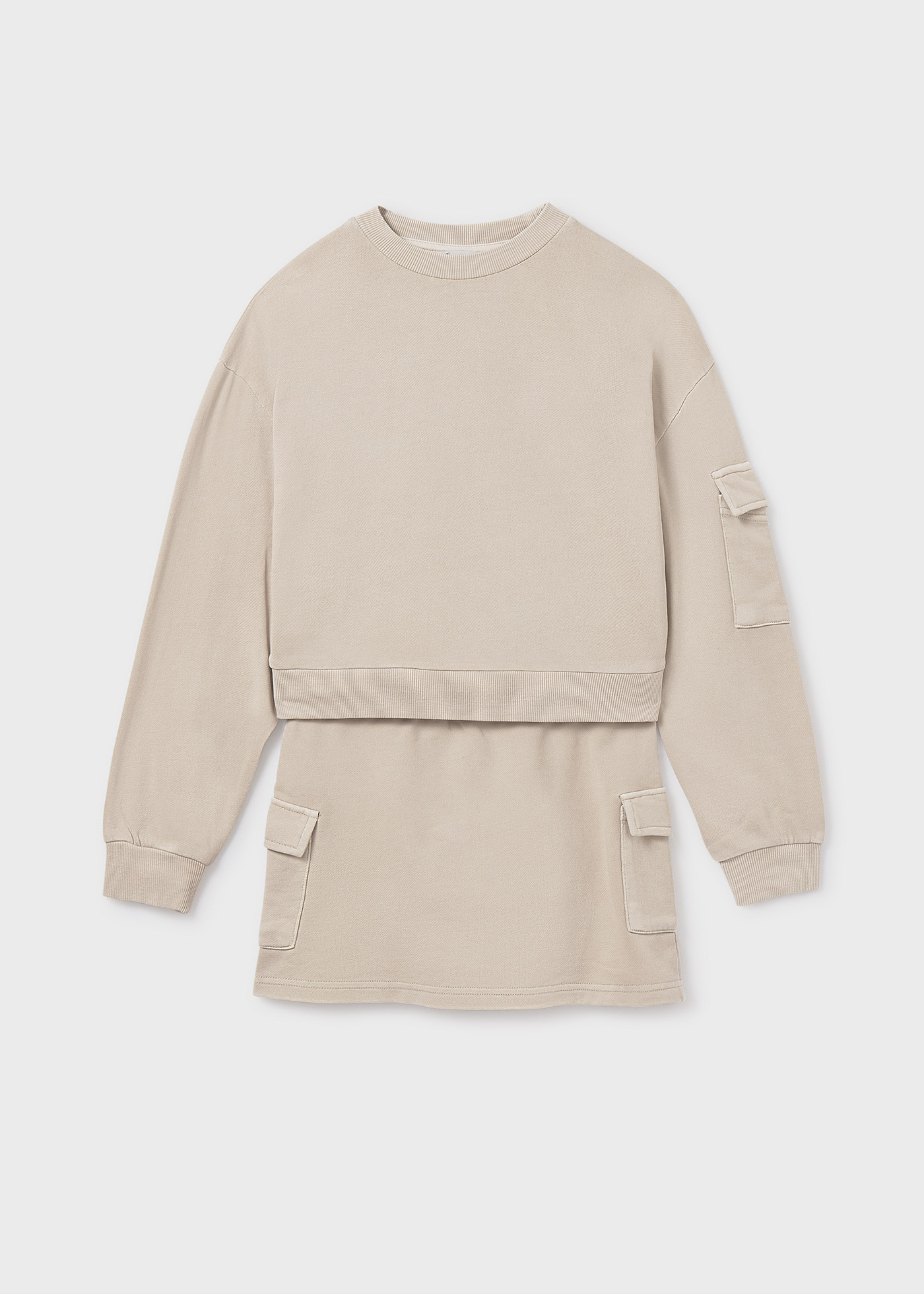 Girls skirt and hoody set