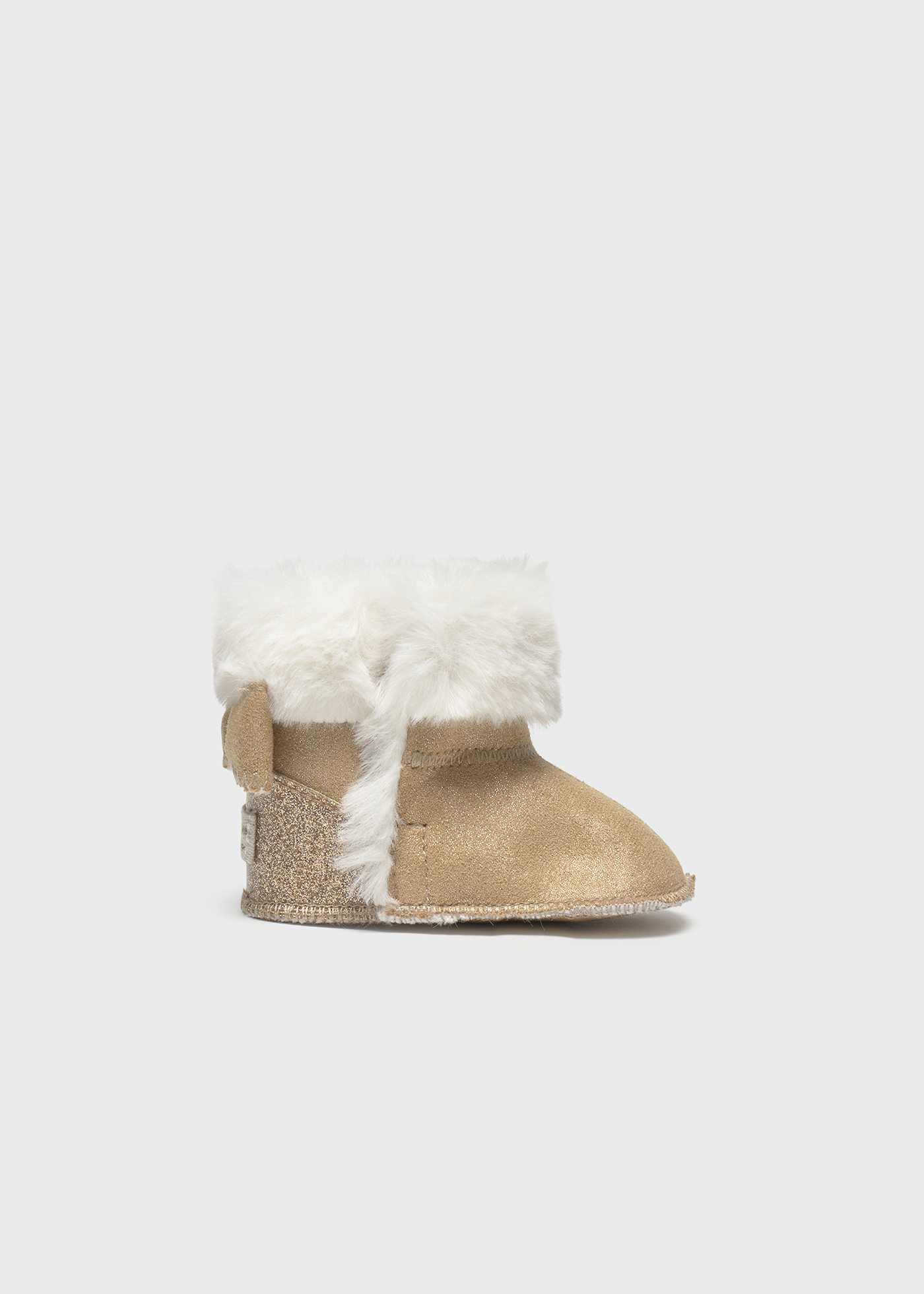 Newborn Girl Faux Fur Lined Boots