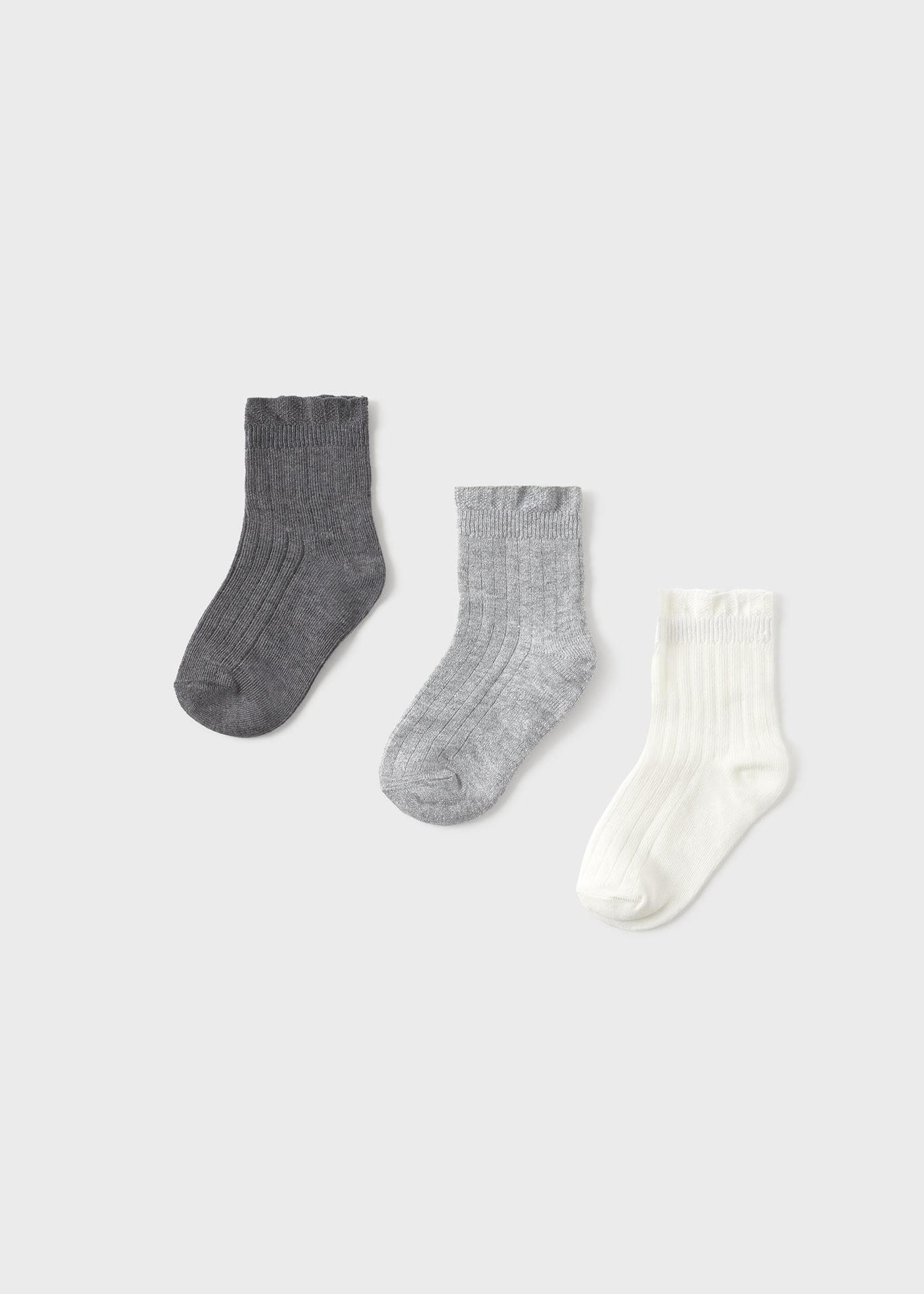 Baby 3 pack rib knit socks