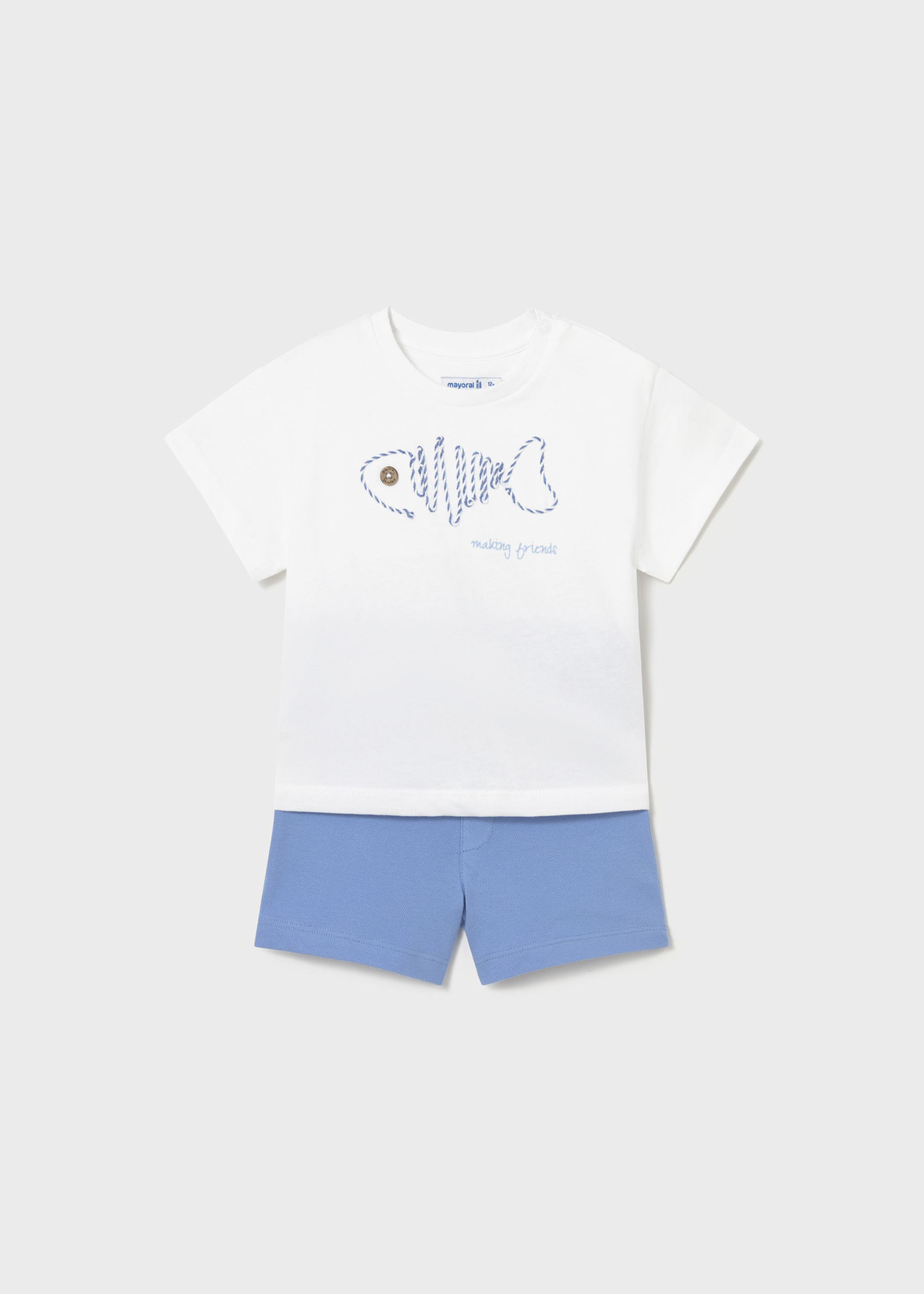 Ensemble bermuda appliqué bébé